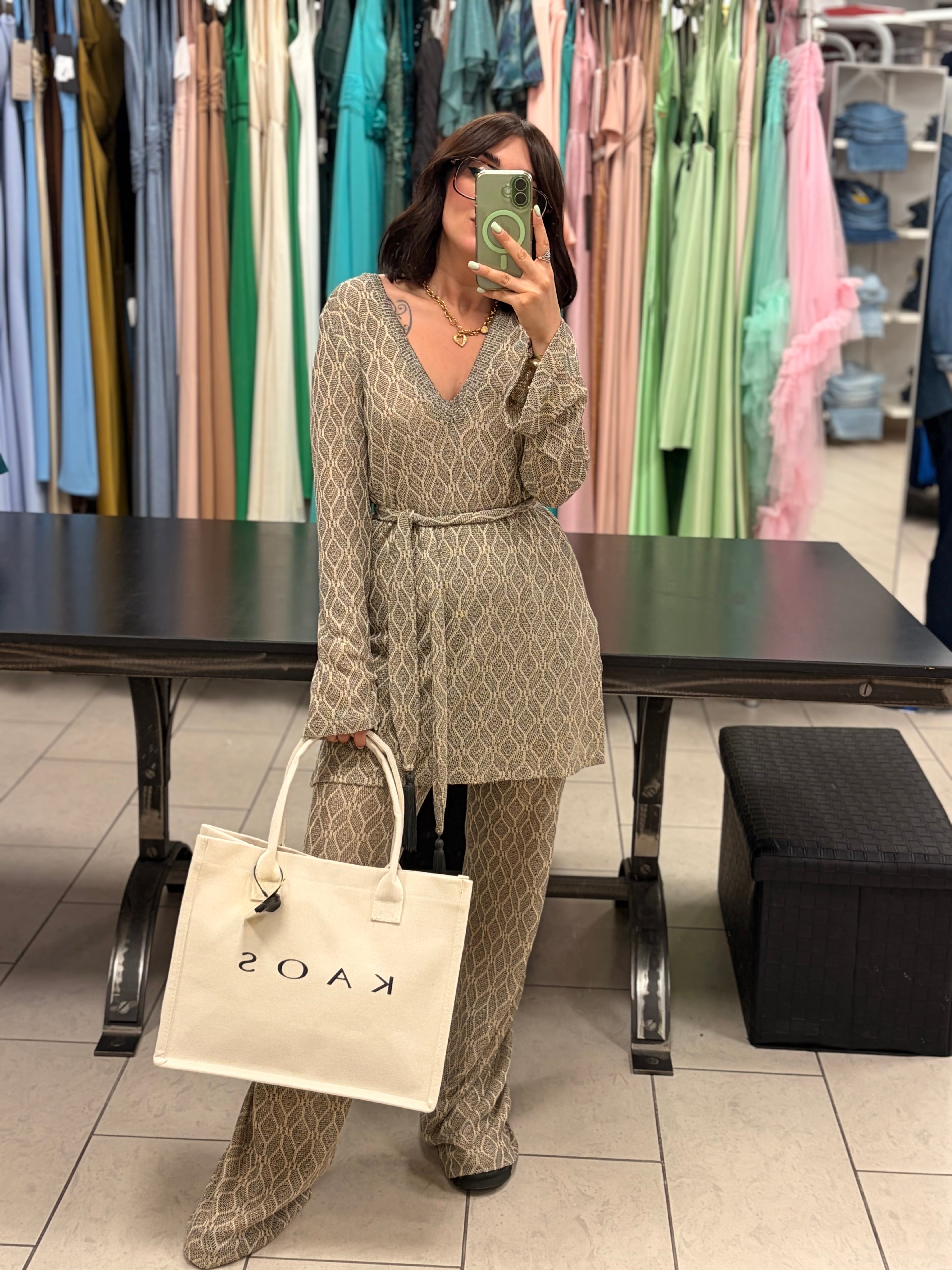 PANTALONE TRICOT A ZAMPA - OPERÀ