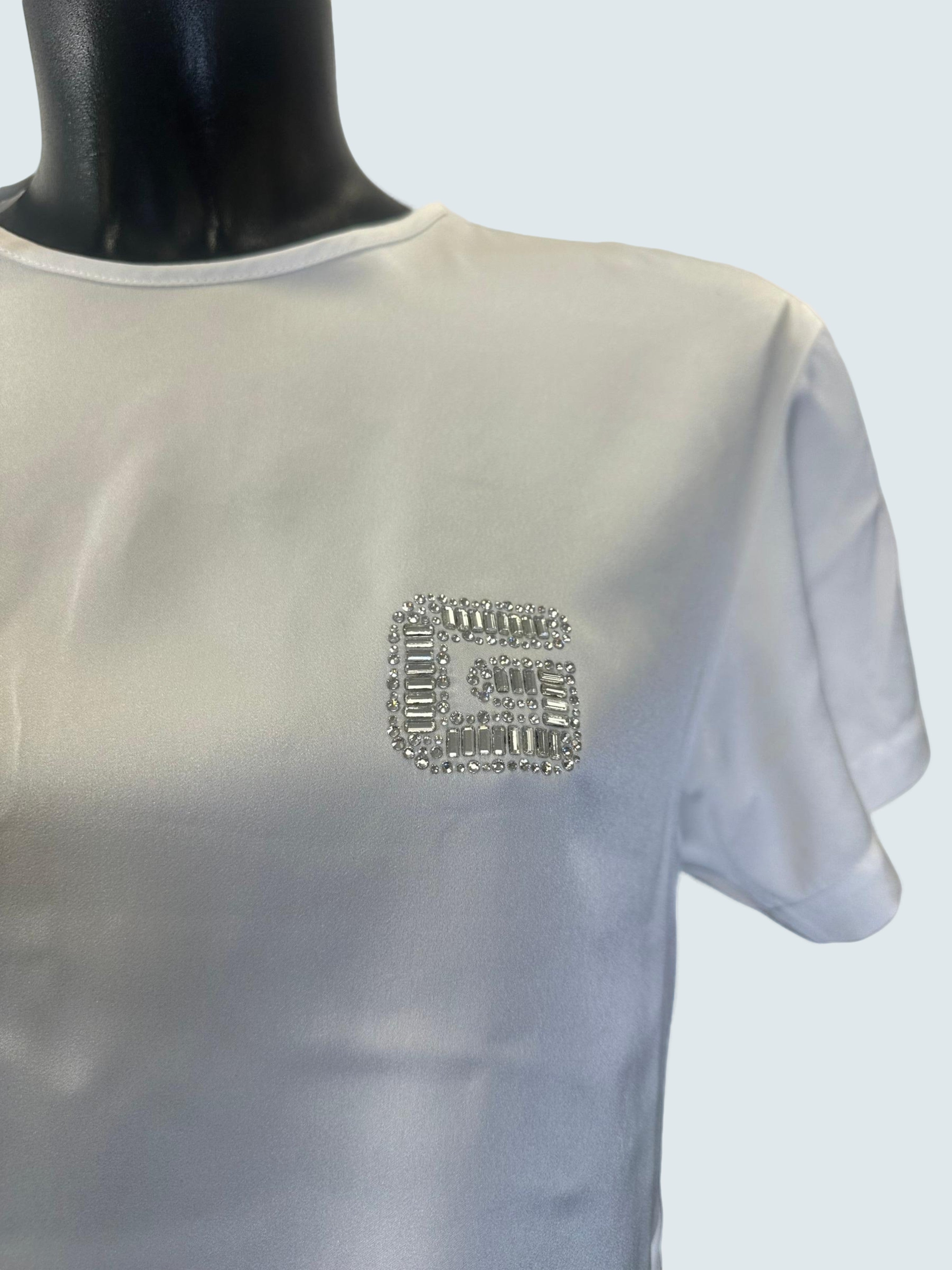 T-shirt Girocollo Bianco - GAELLE