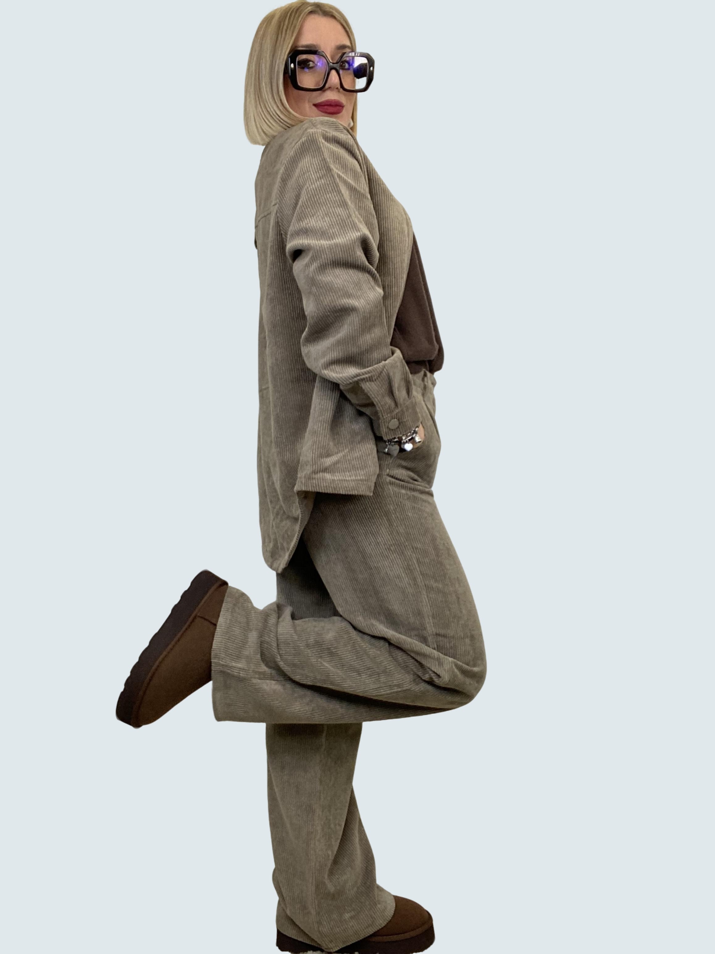 Camicia a coste con bottoni SAND - JDY