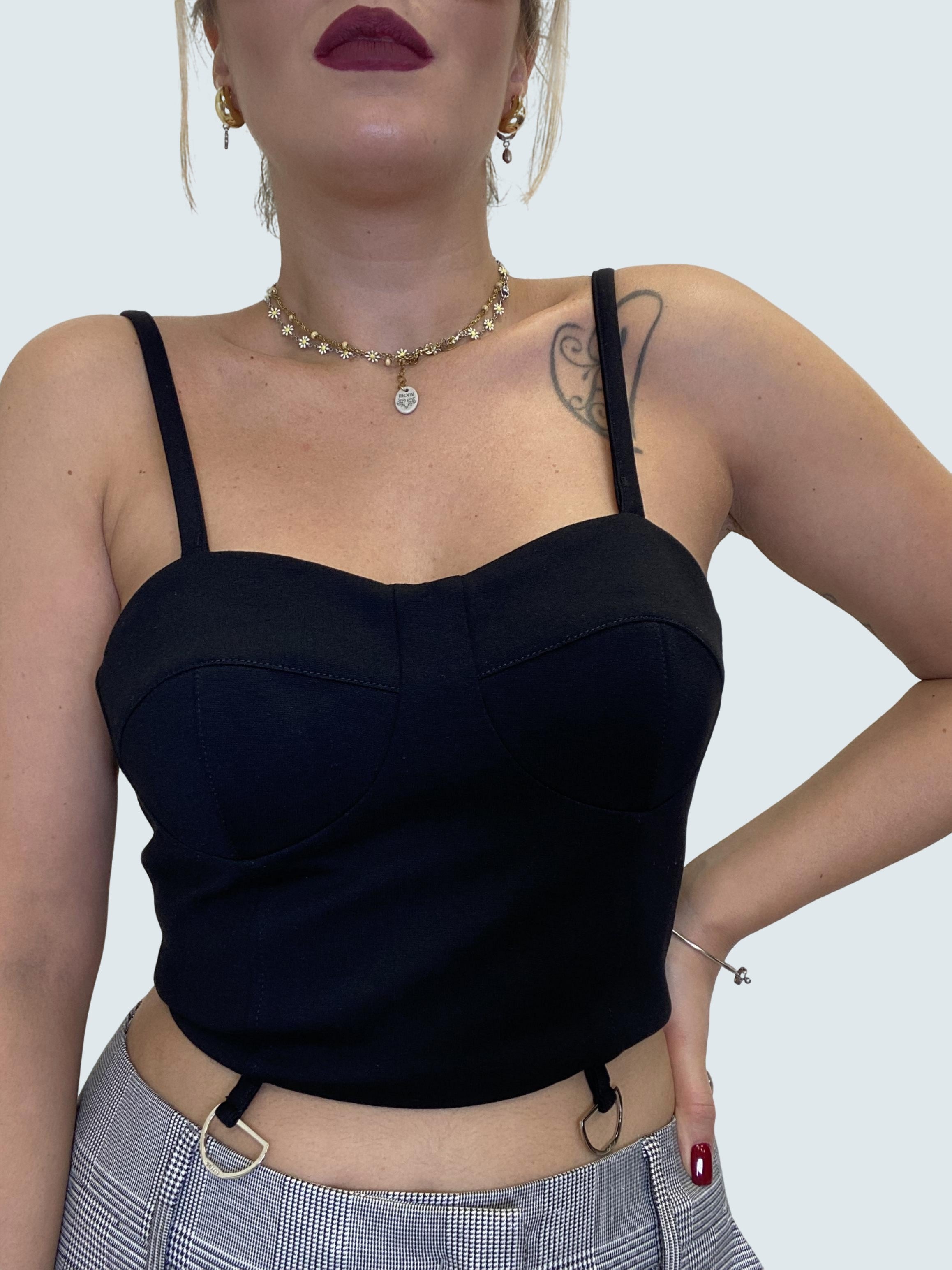 Top punto milano Nero - GAELLE