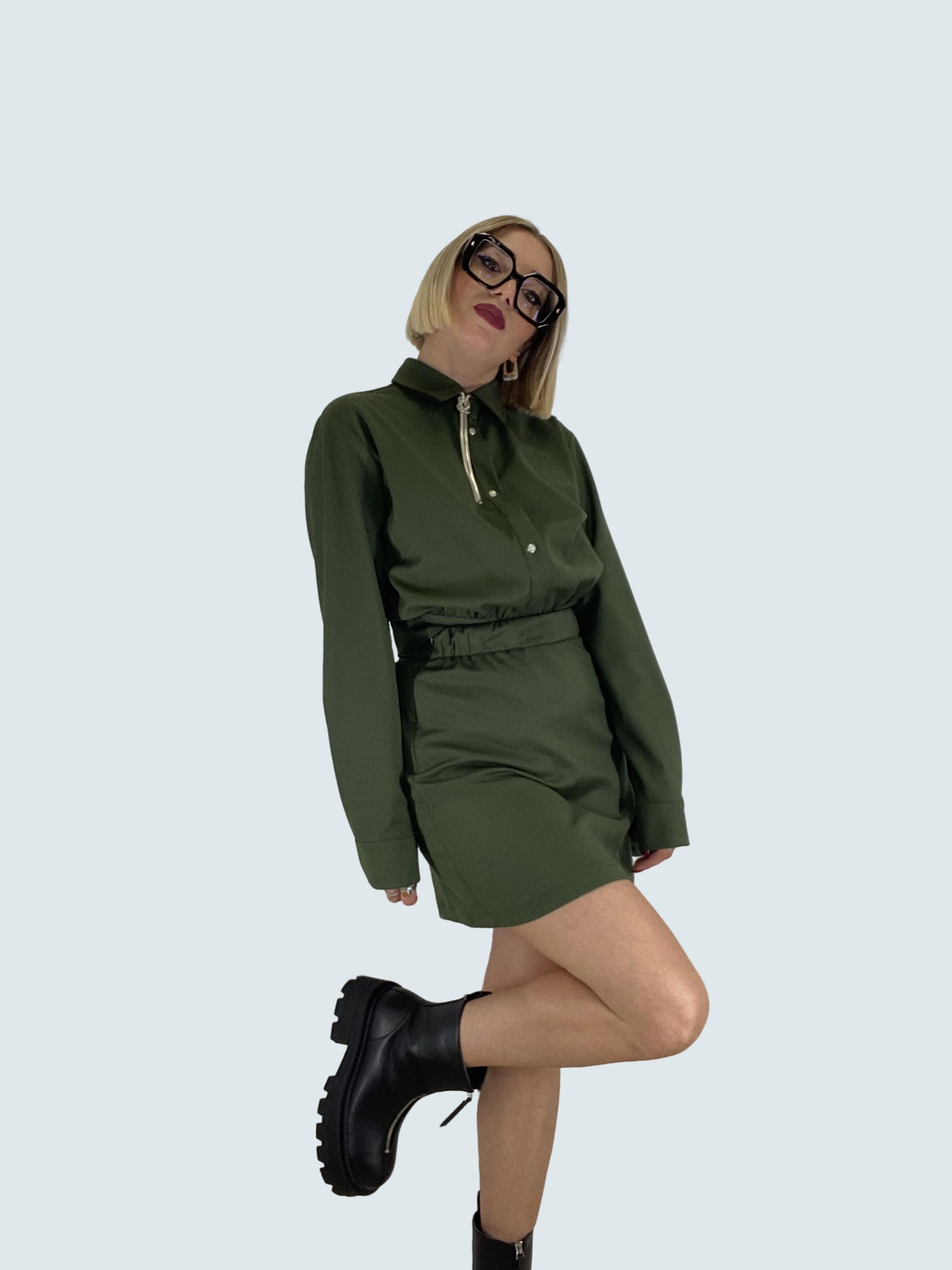 Camicia logo Verde militare - GAELLE