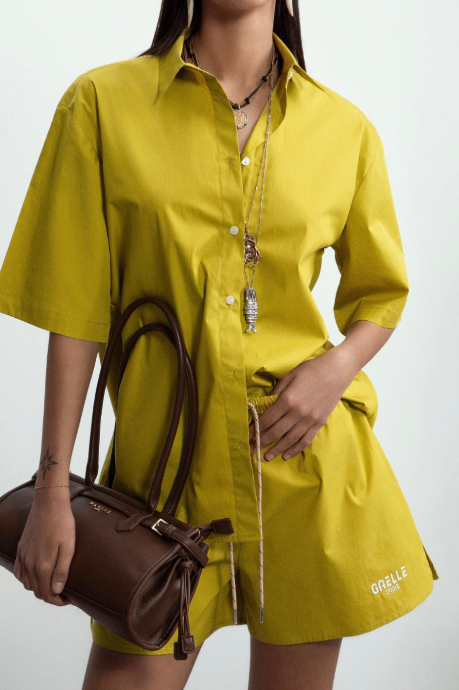 CAMICIA OVERSIZE IN POPELINE - GAELLE PARIS