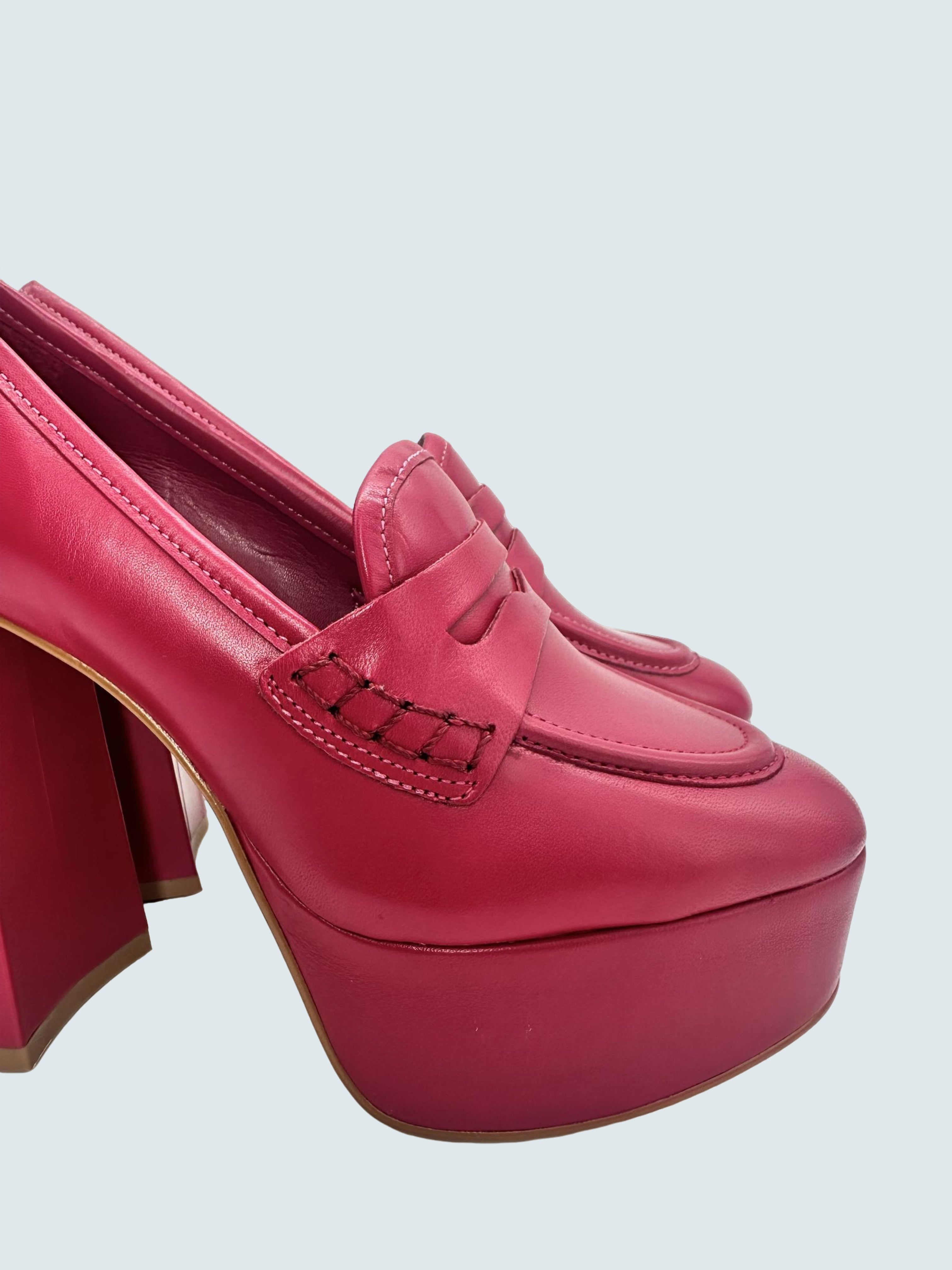 Décolleté tacco largo Fucsia - CARRANO
