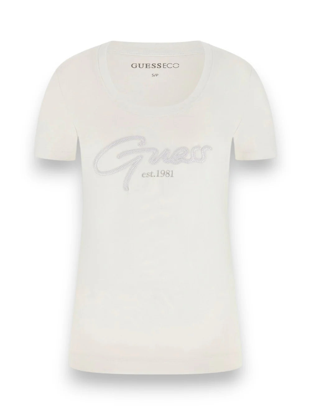TSHIRT GUESS MC LOGO SIGNED IN RILIEVO