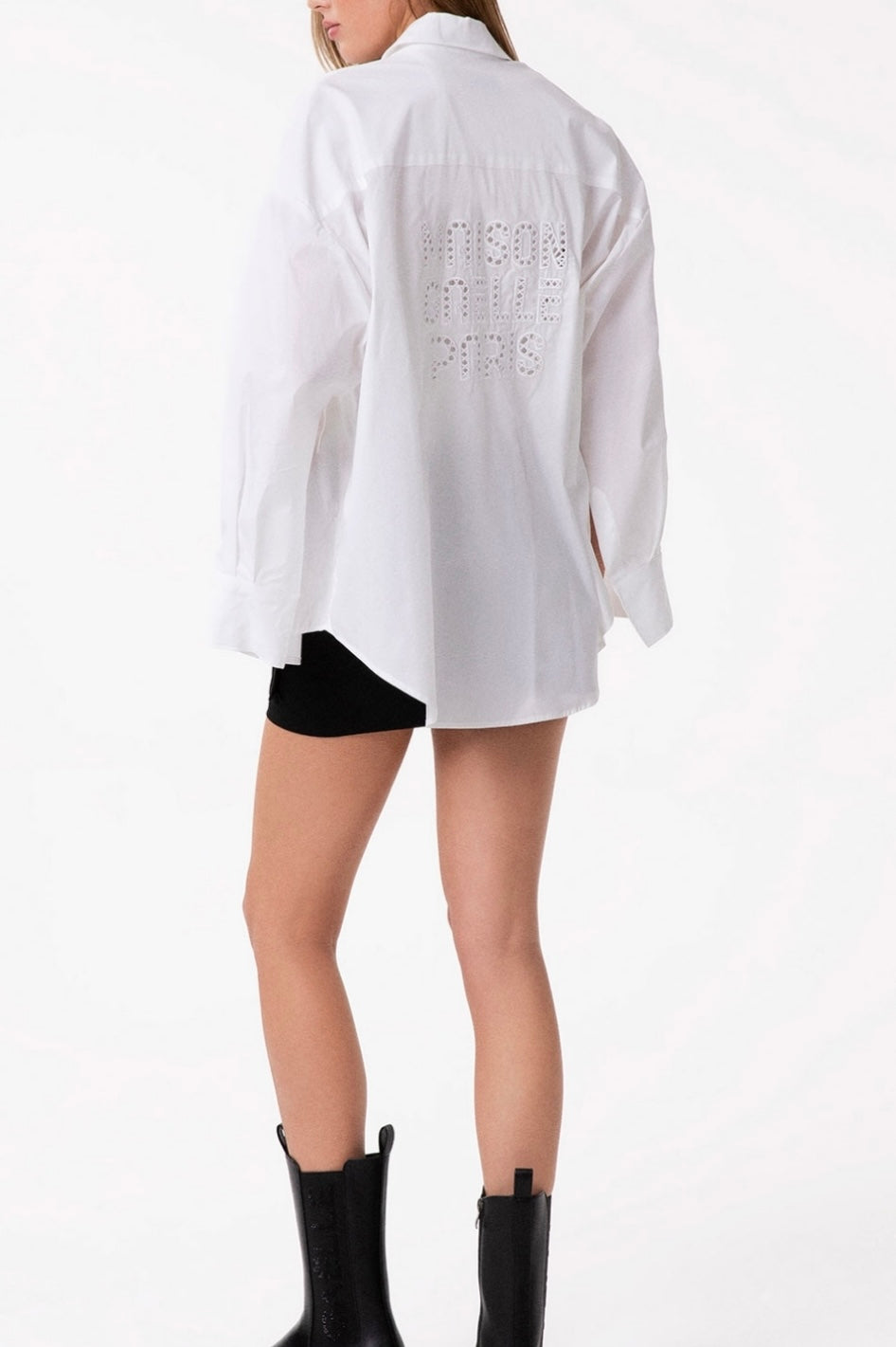 CAMICIA OVERSIZE CON RICAMO SCHIENA- GAELLE PARIS