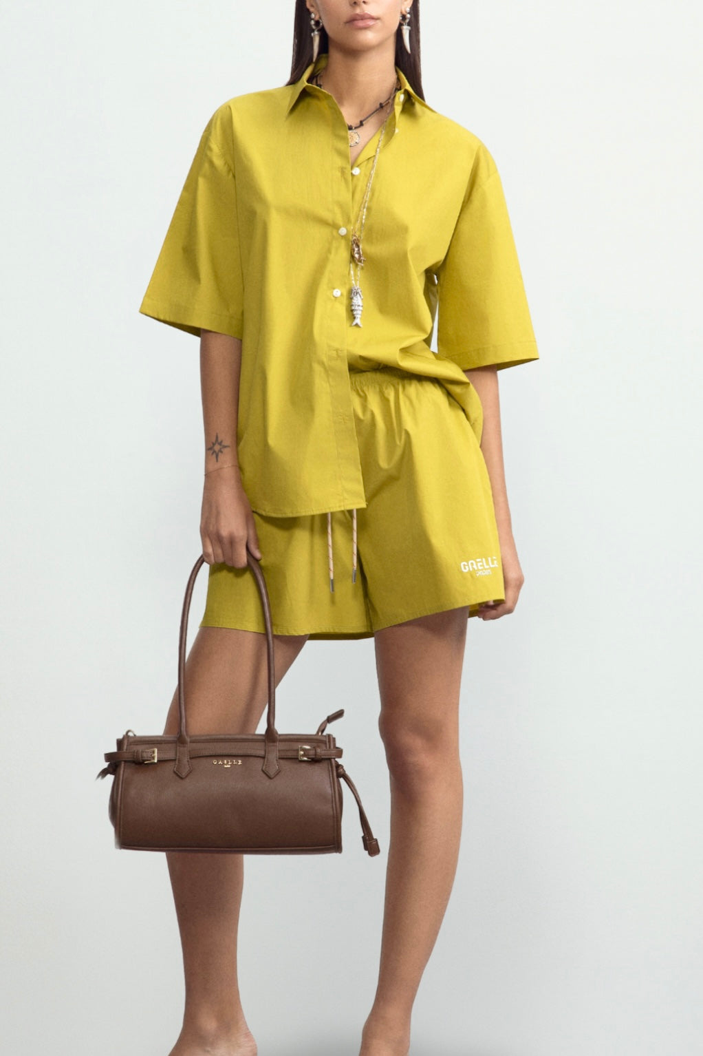 SHORTS IN COTONE CON LACCIO - GAELLE PARIS
