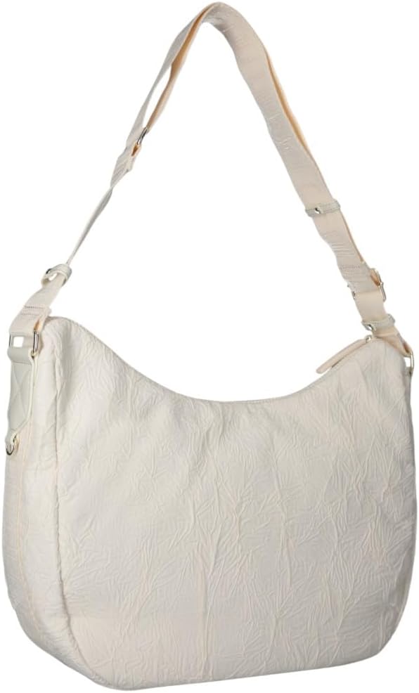 BORSA LIUJO MEZZALUNA GRANDE CON TRACOLLA EFFETTO CREPE