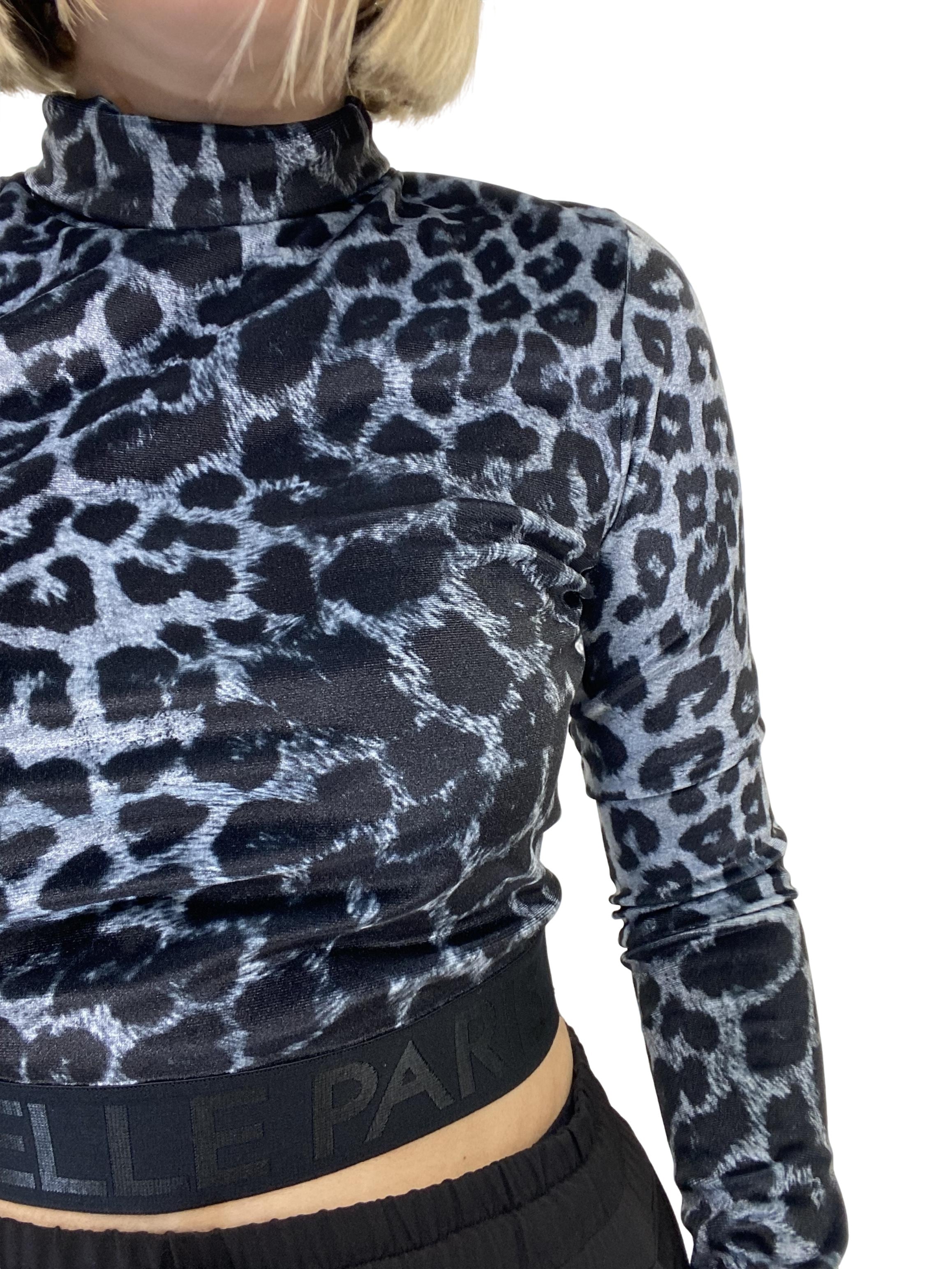 Maglia leopard Nero - GAELLE