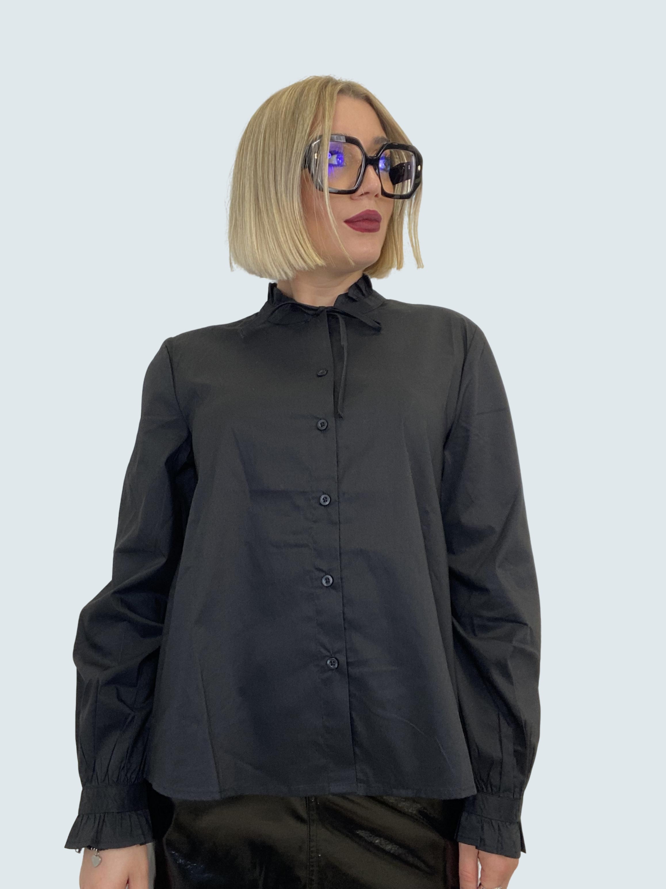 Camicia con fiocco Nero - JDY