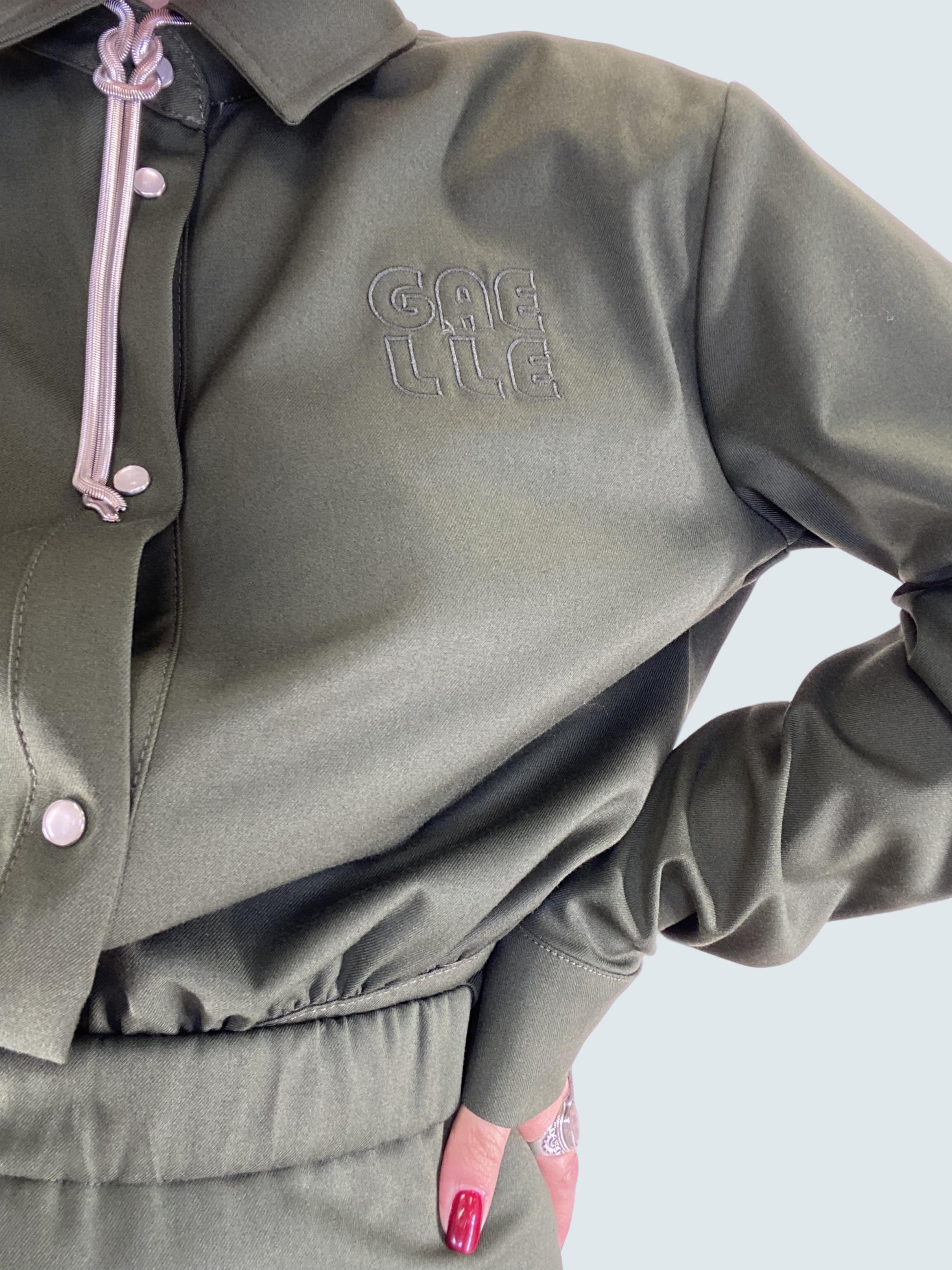 Camicia logo Verde militare - GAELLE