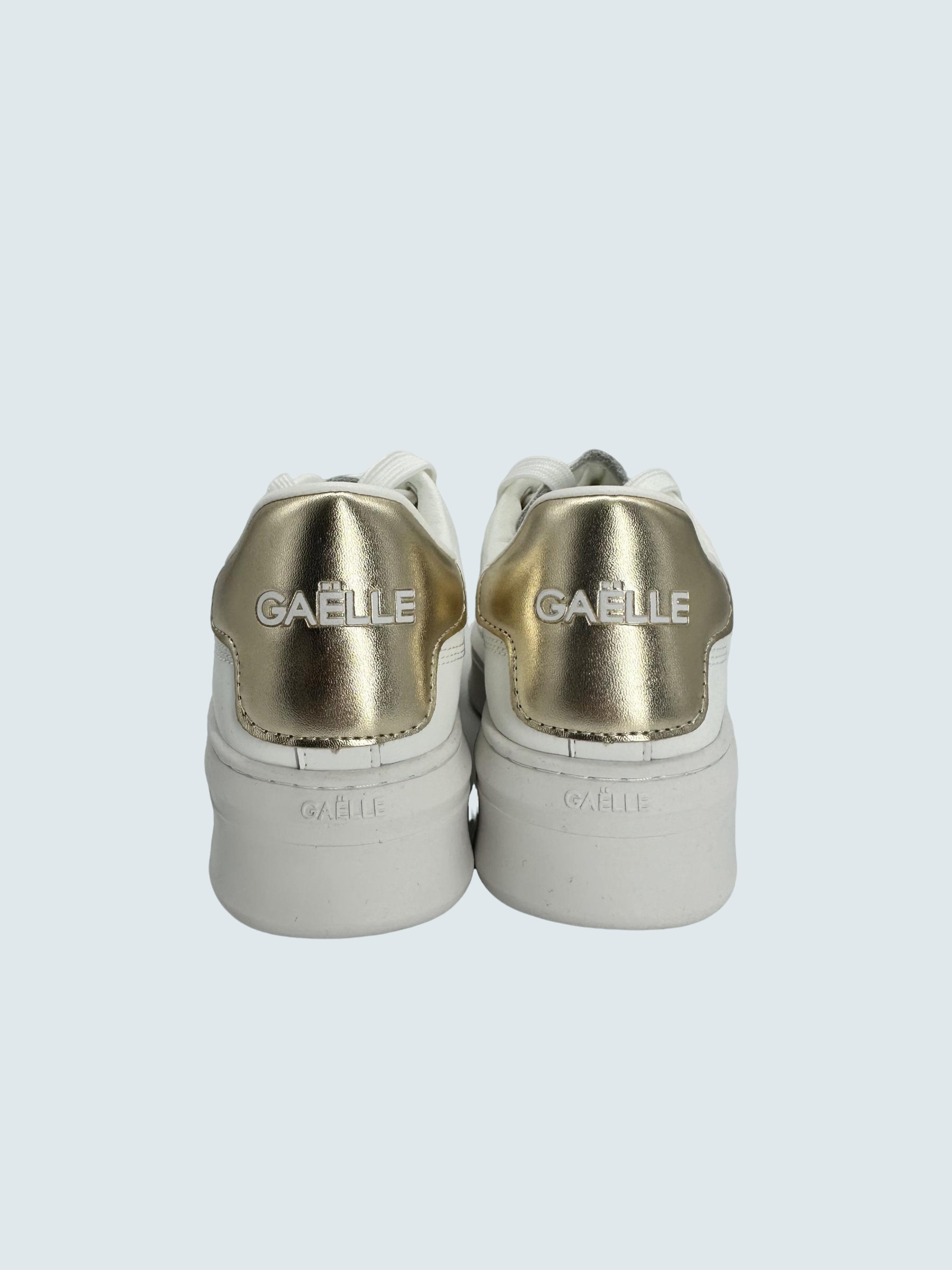 Sneakers Addict In Action Leather Oro - GAELLE