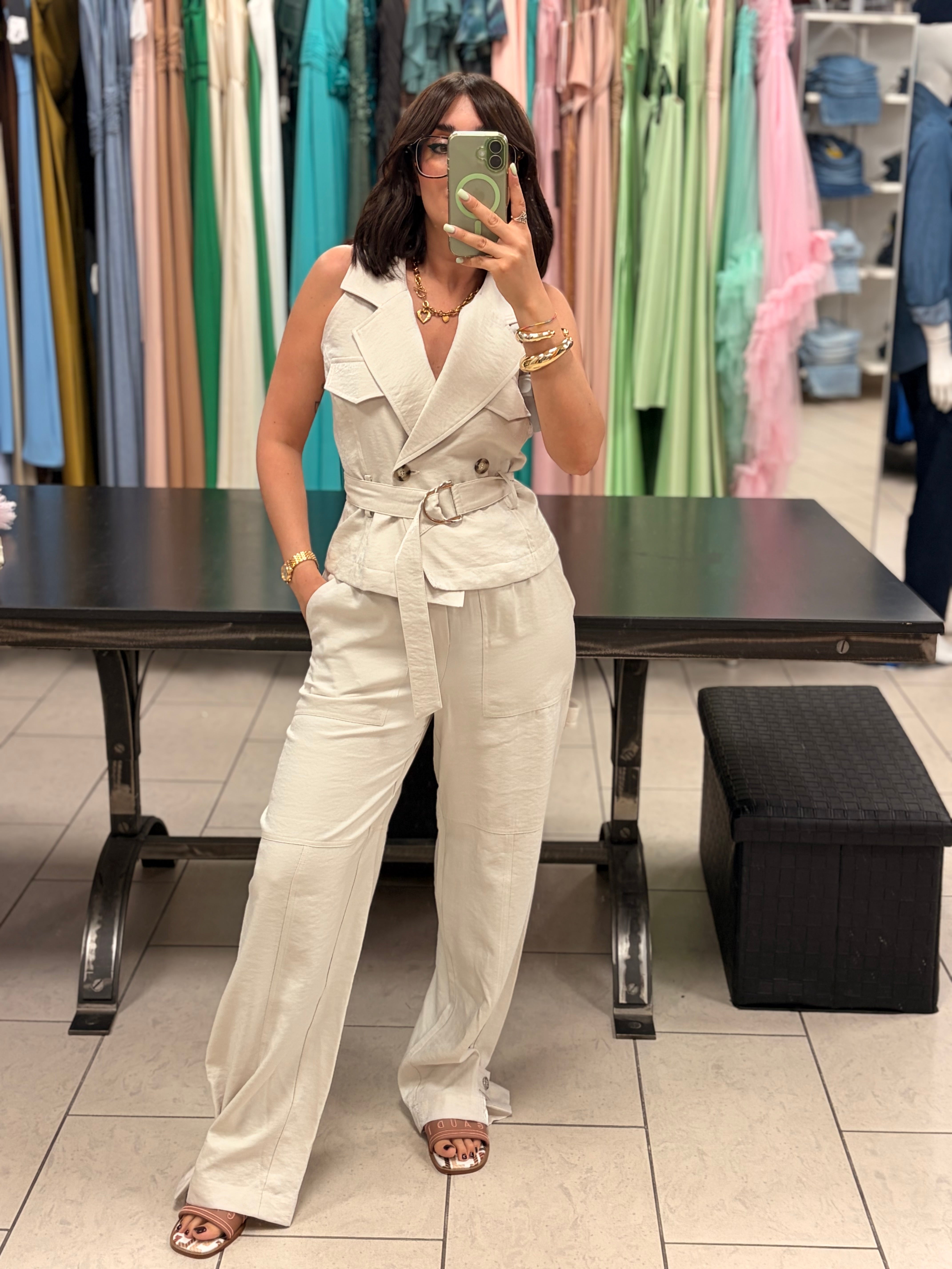 JOGGER LUREX CON DETTAGLIO CHIUSURA CAVIGLIA- LIUJO