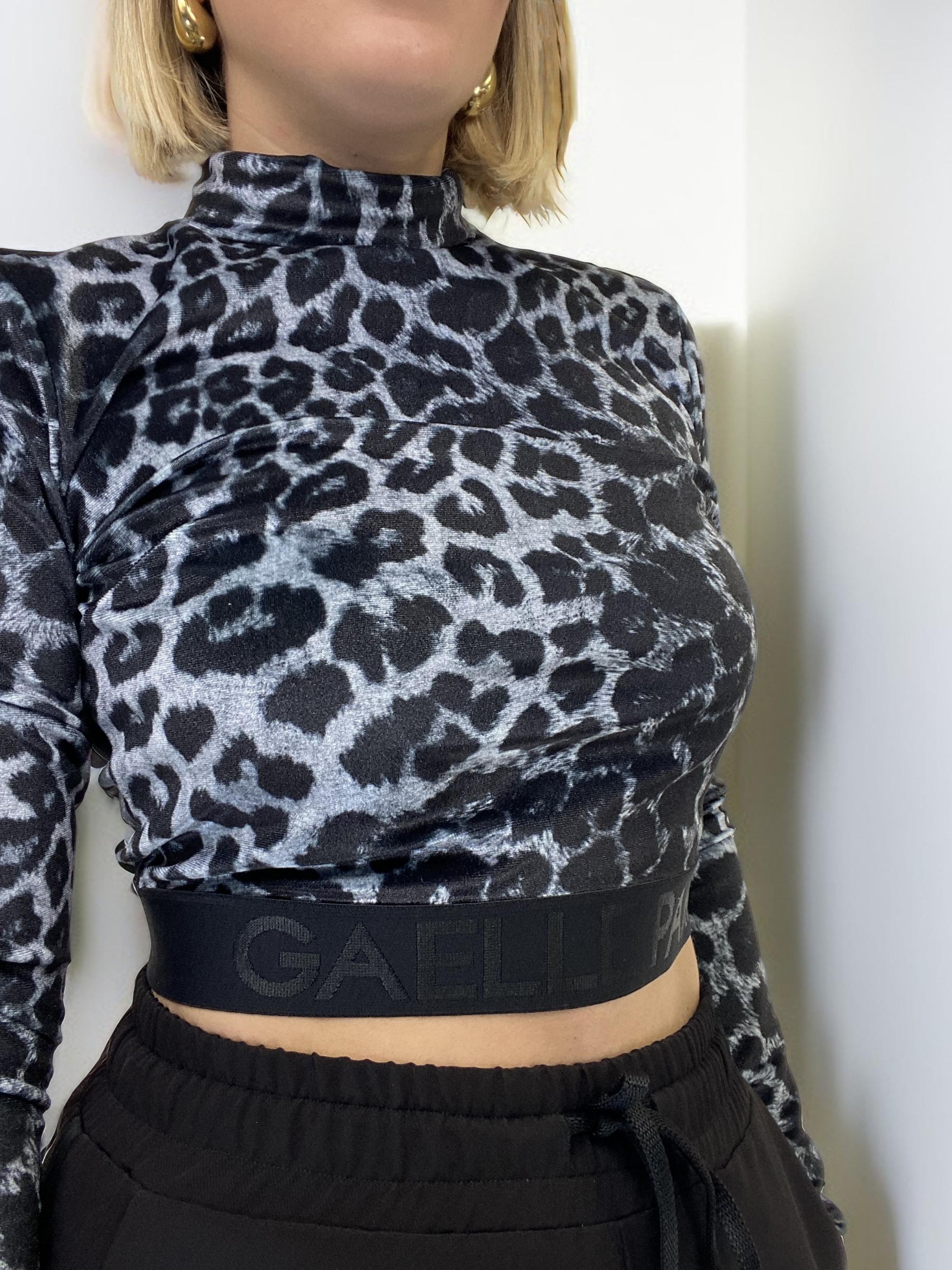Maglia leopard Nero - GAELLE