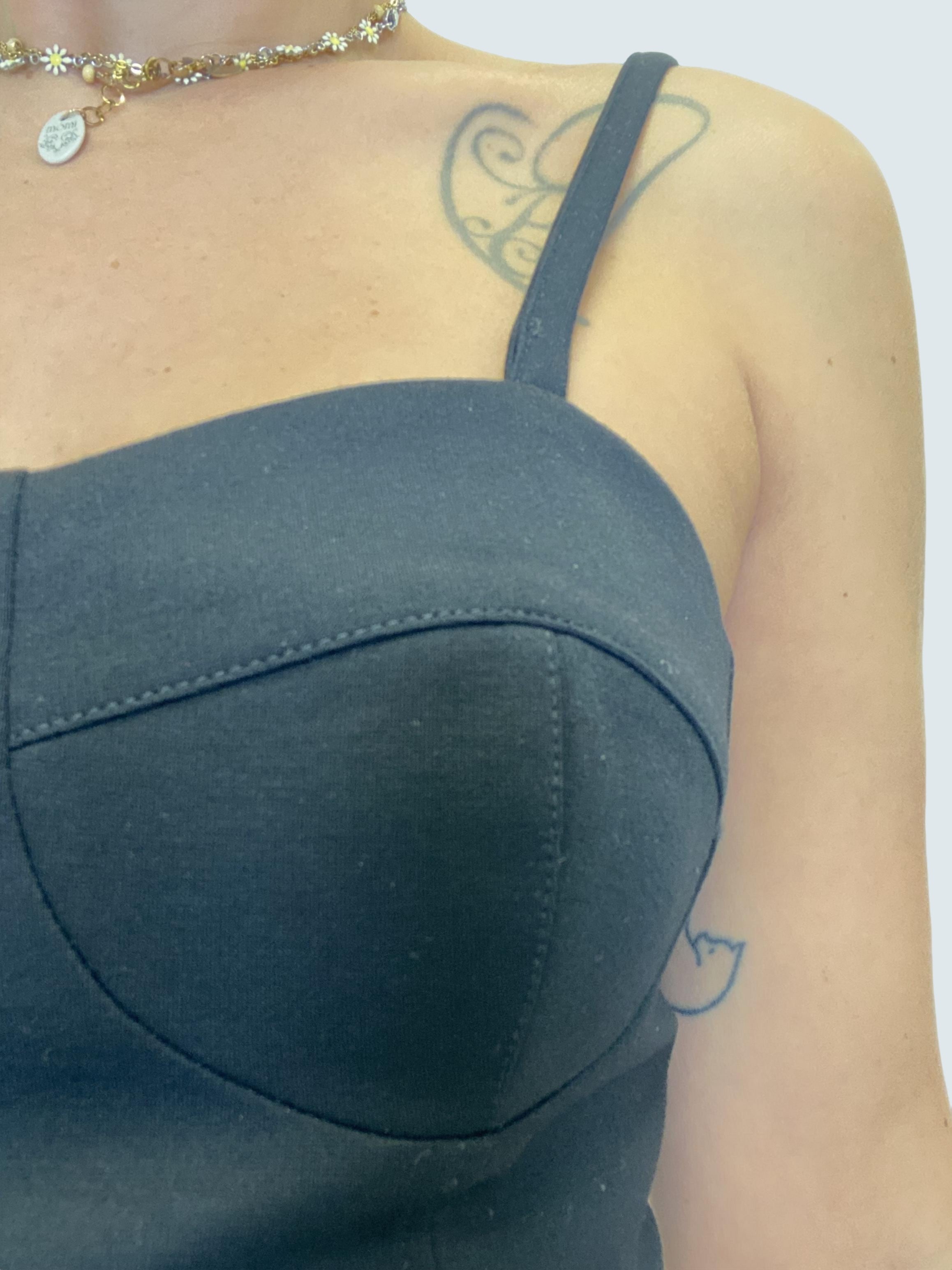 Top punto milano Nero - GAELLE