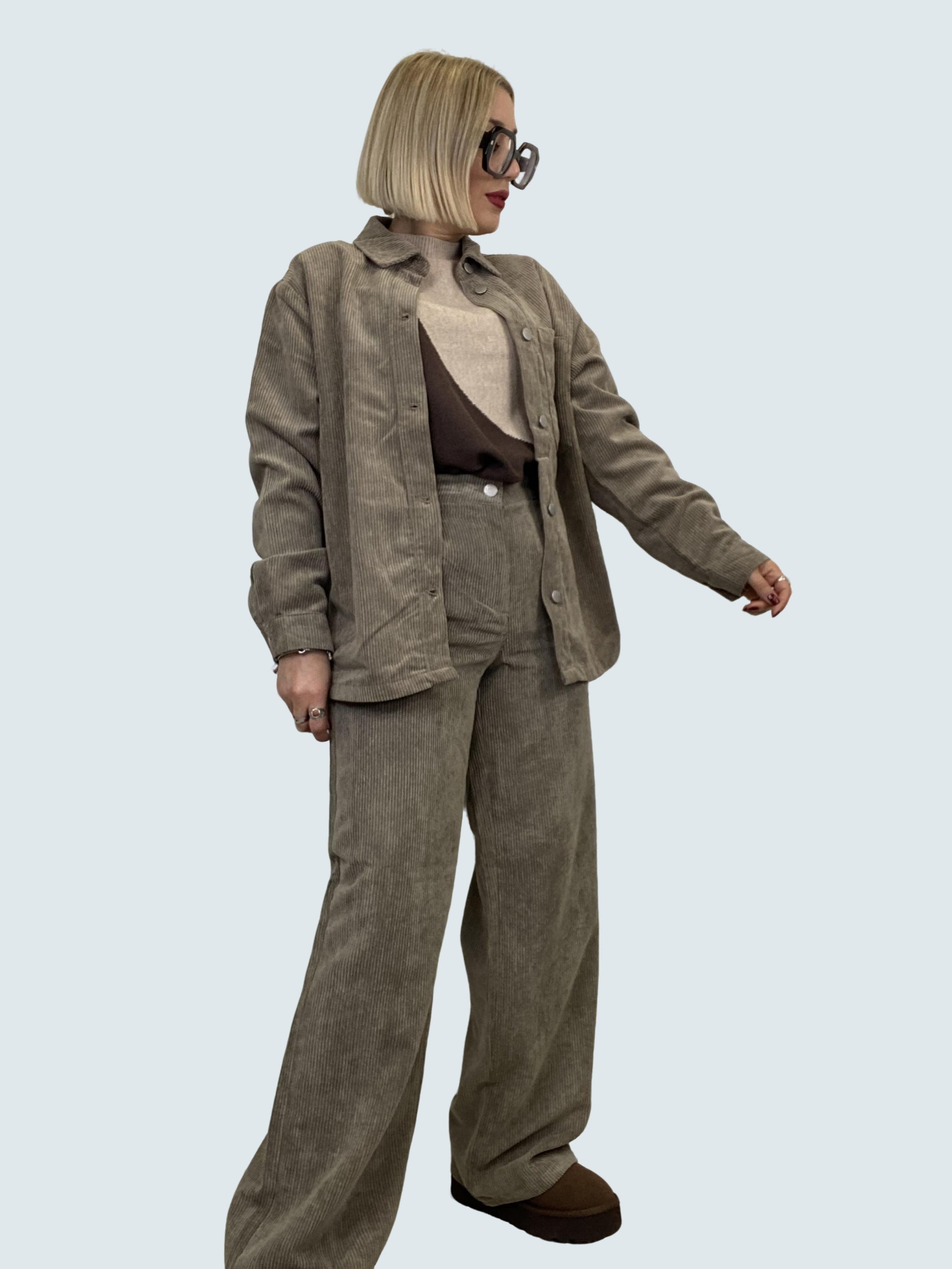 Camicia a coste con bottoni SAND - JDY