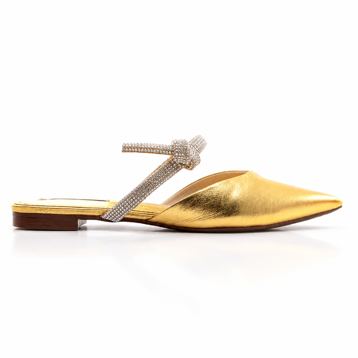 BALLERINA CECCONELLO IN PELLE LAMINATO