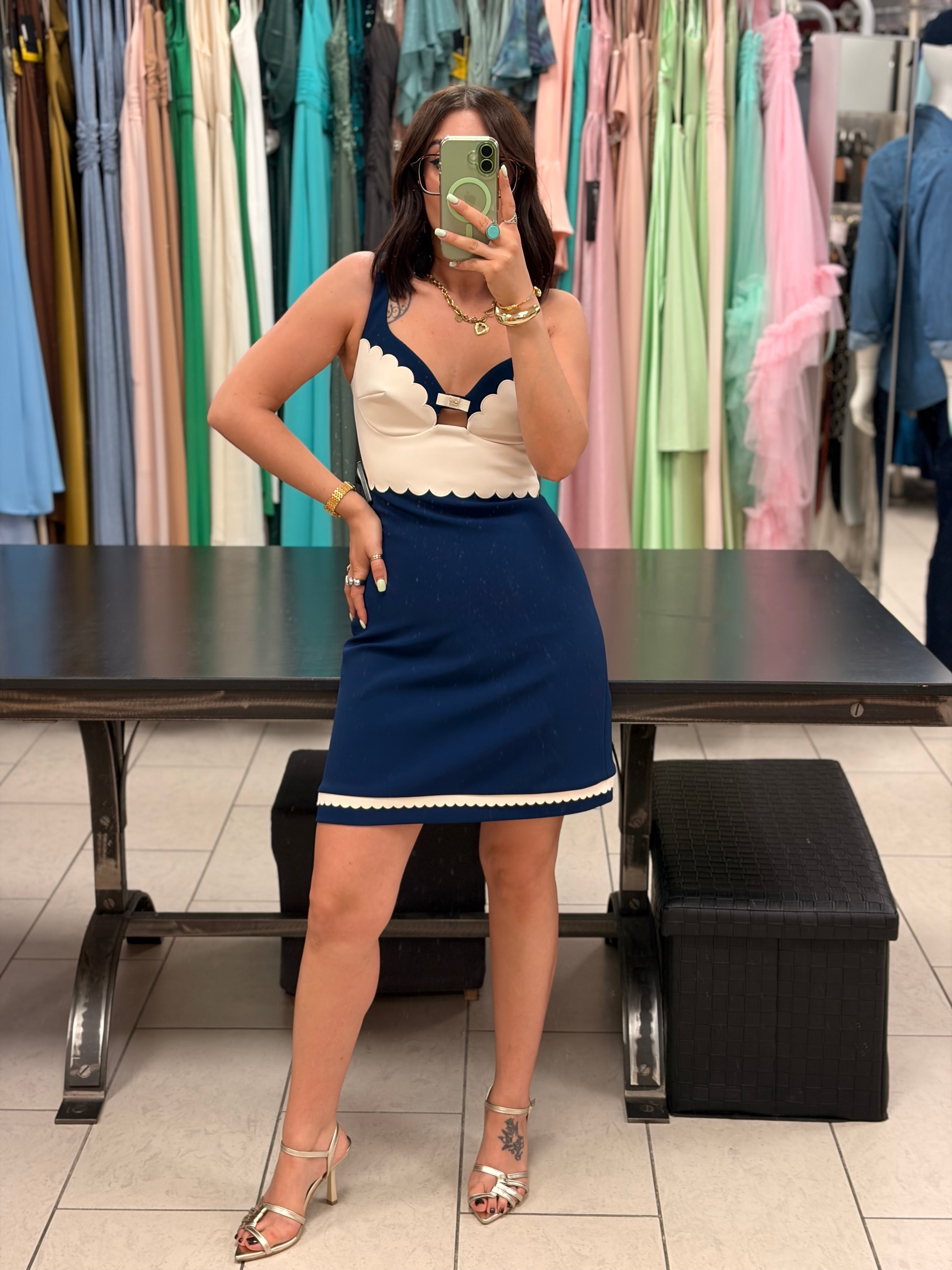MINI ABITO CON DETTAGLIO CORPETTO - ELISABETTA FRANCHI
