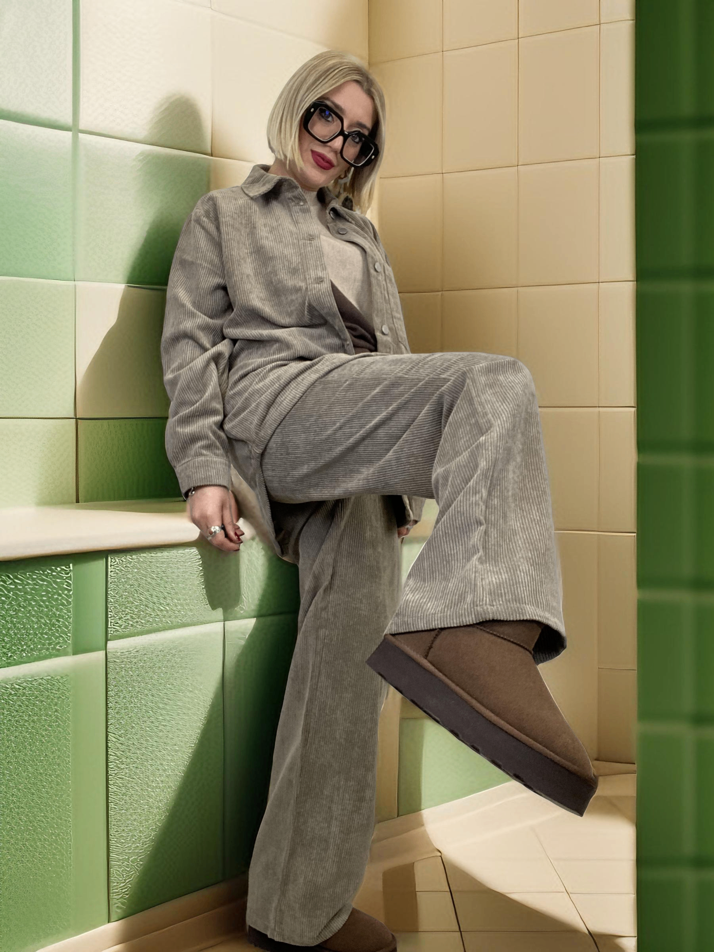 Camicia a coste con bottoni SAND - JDY