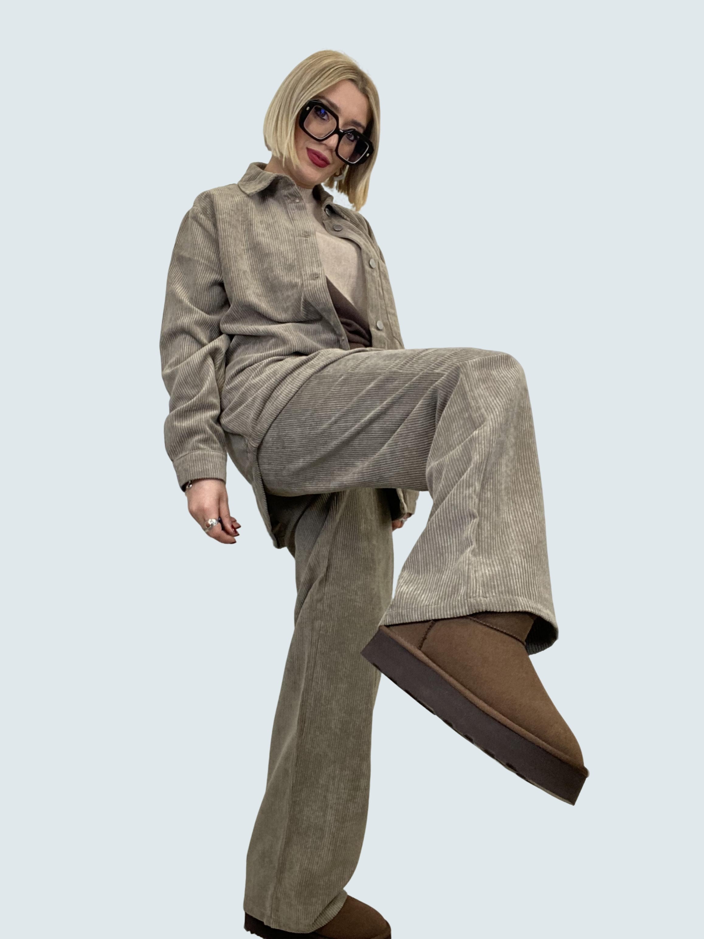 Pantalone a coste Sand - JDY