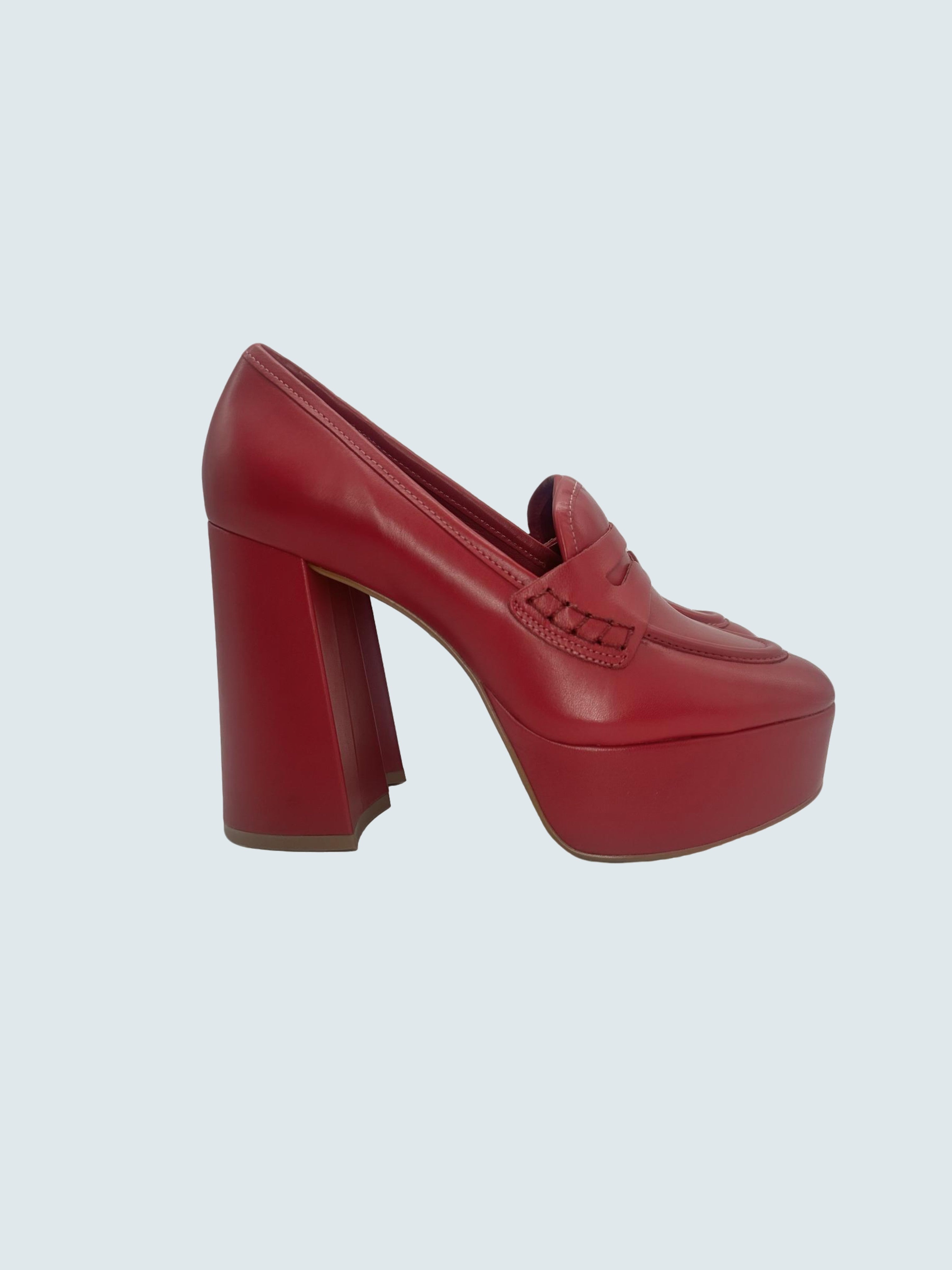 Décolleté tacco largo Fucsia - CARRANO