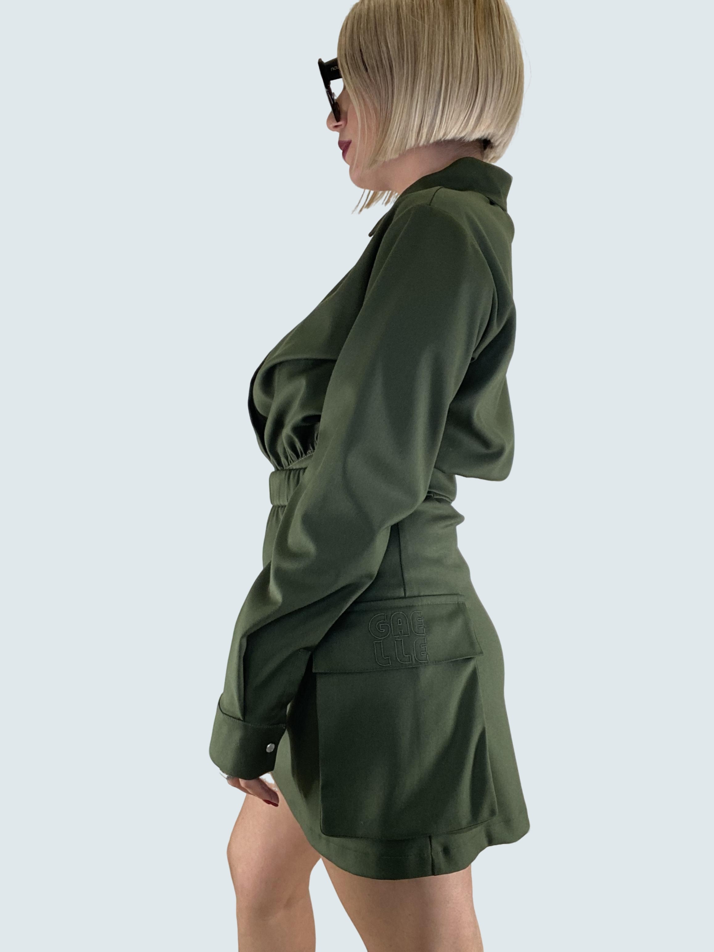 Camicia logo Verde militare - GAELLE