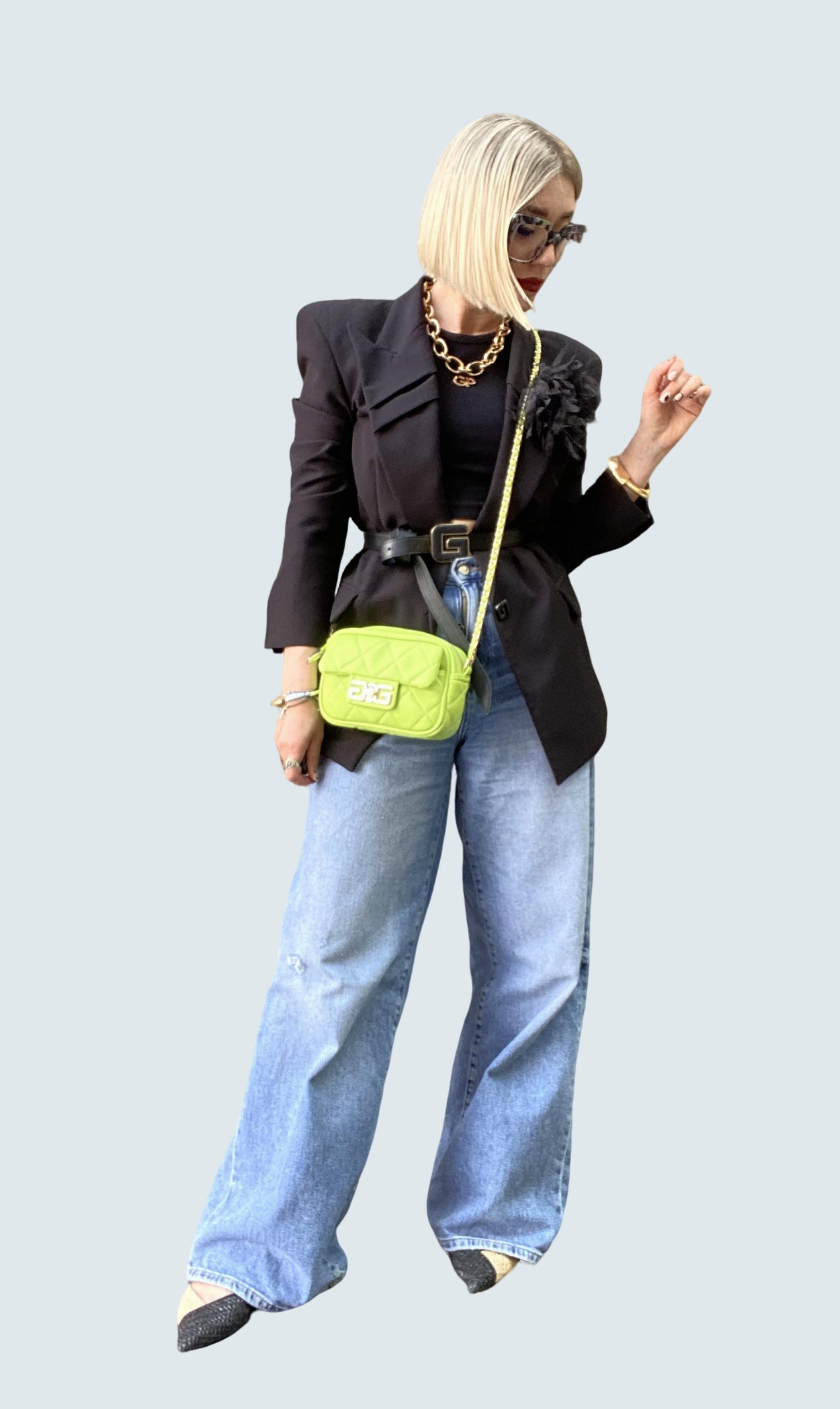 Mini Camera Bag Matelasse Verde Cedro