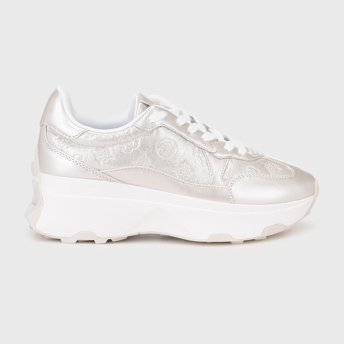 SNEAKERS GUESS CALEBB LAMINATO LOGO IN RILIEVO
