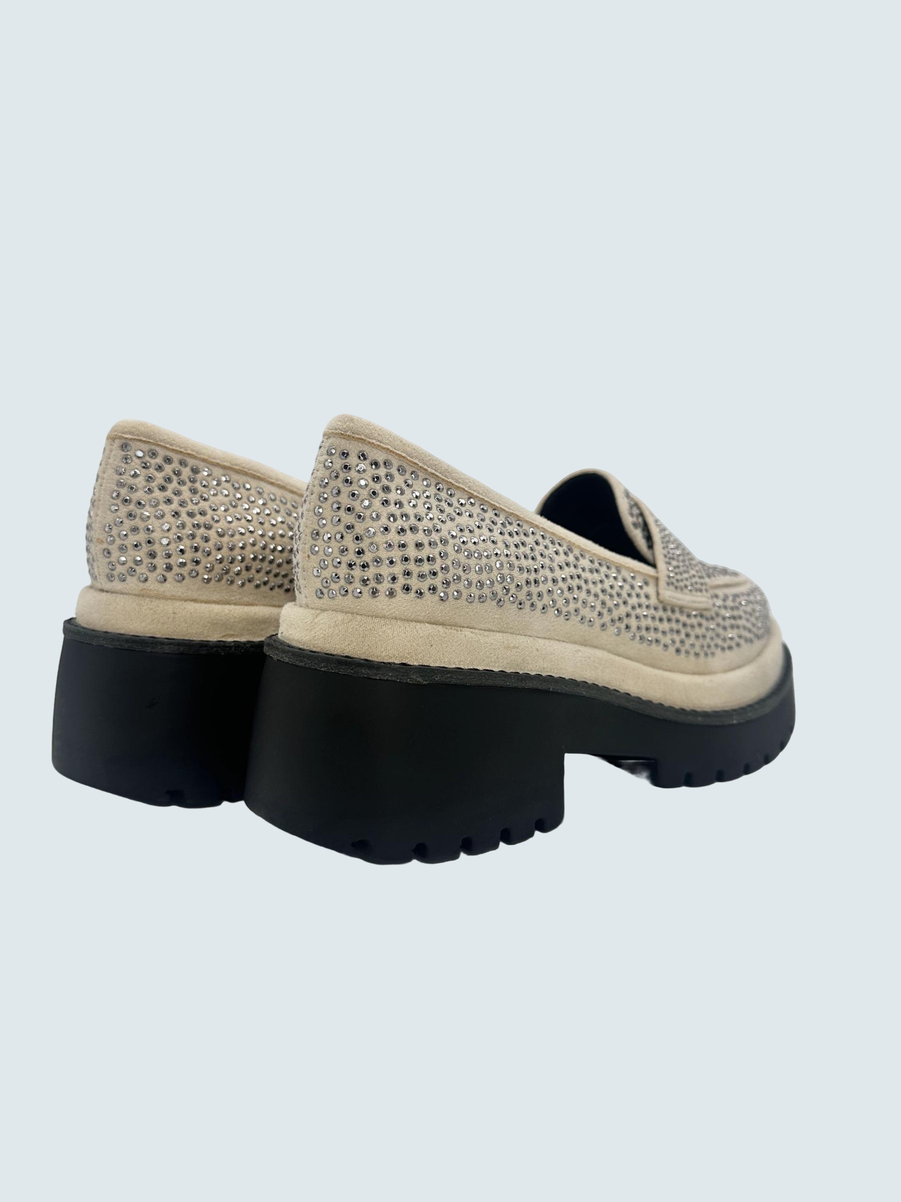Mocassino strass Beige - CECCONELLO