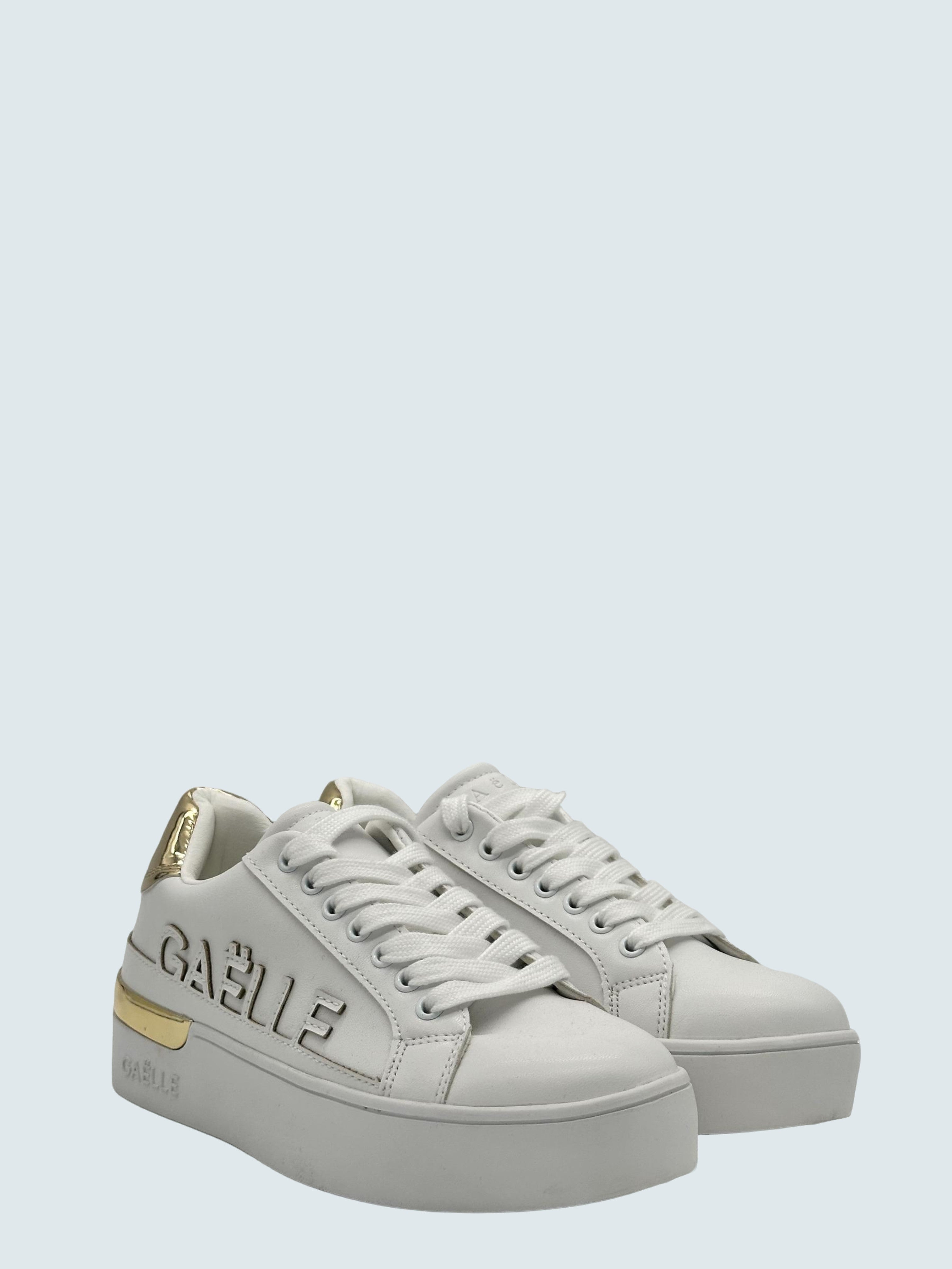Sneaker everyday con logo in ricamo Bianco - GAELLE