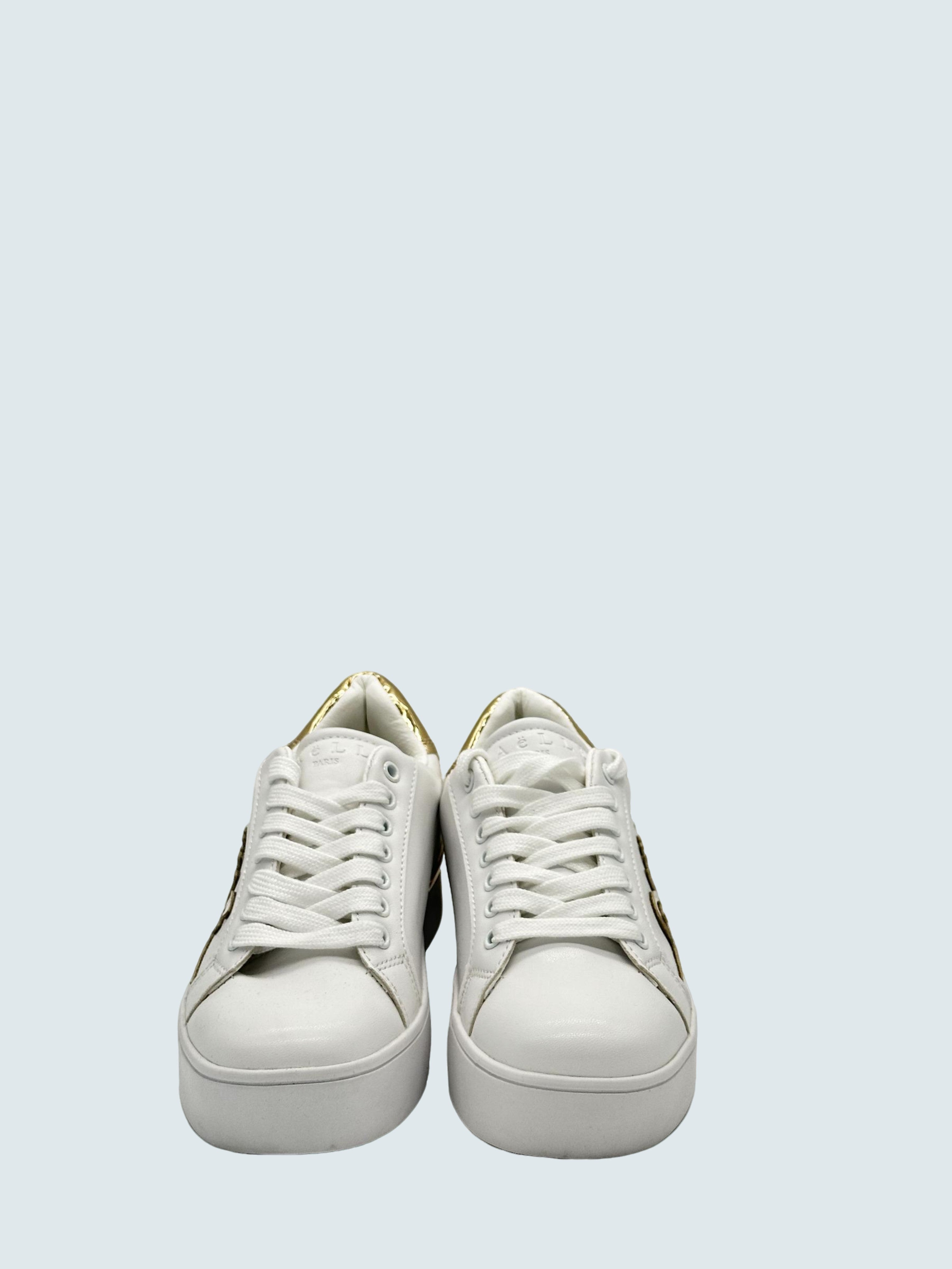 Sneaker everyday con logo in ricamo Bianco - GAELLE