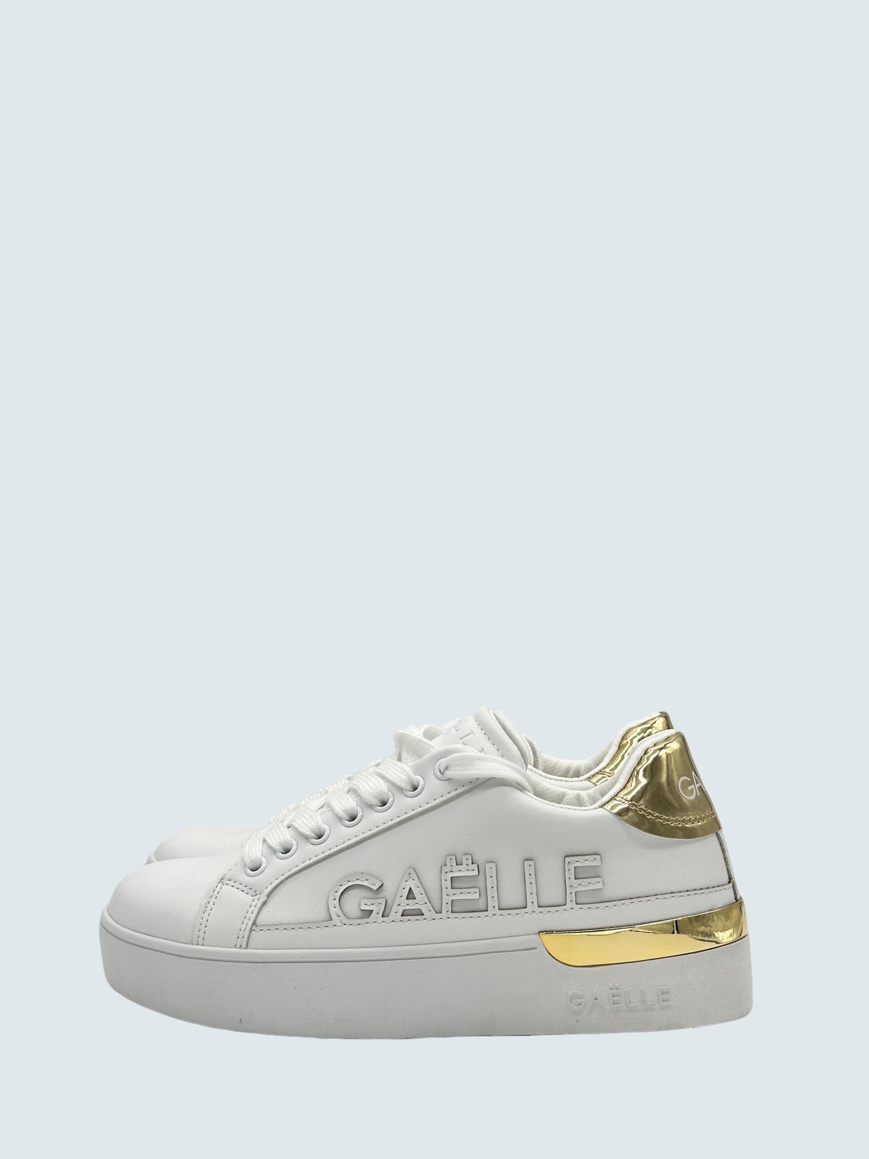 Sneaker everyday con logo in ricamo Bianco - GAELLE