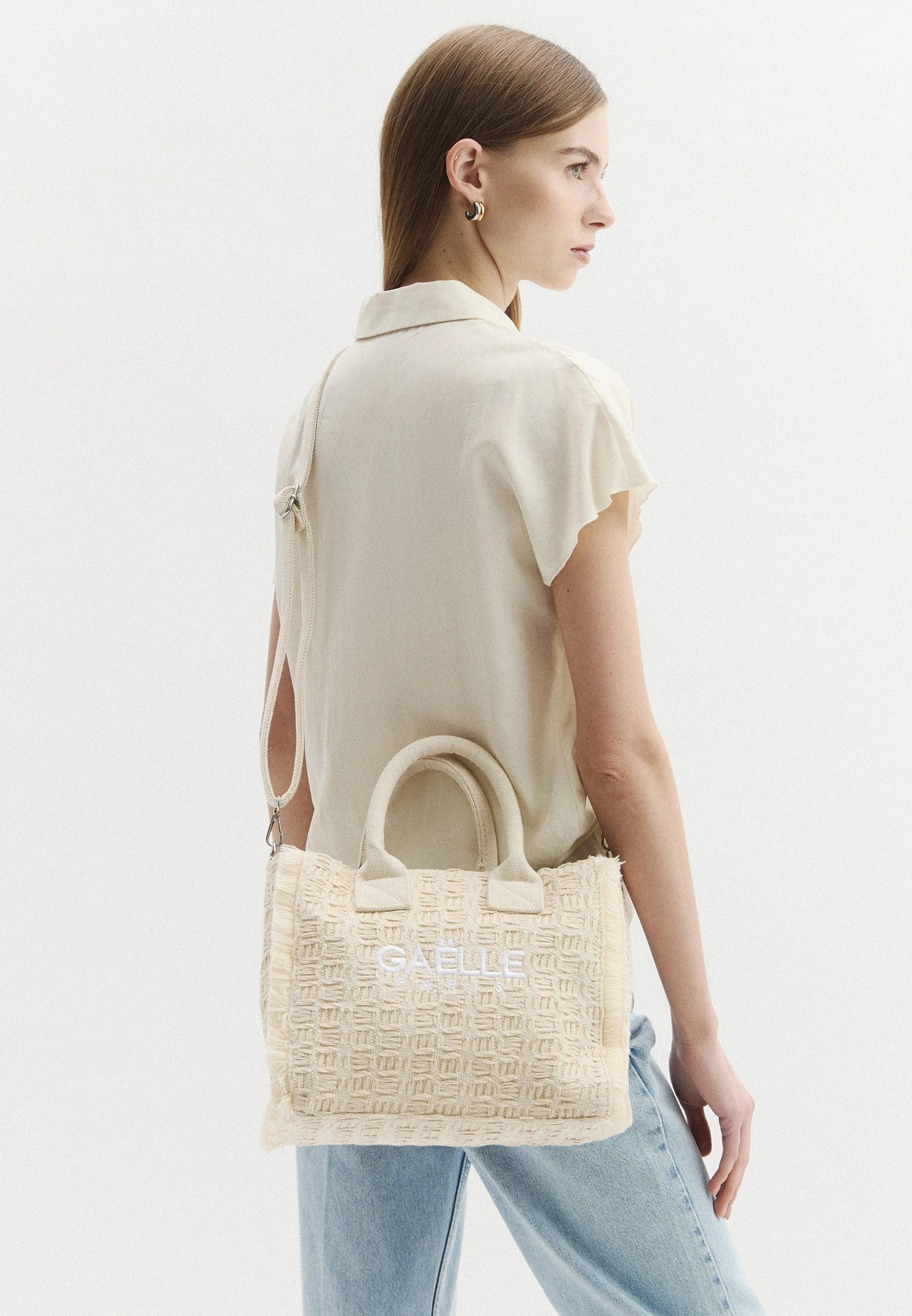 BORSA GAELLE TOTE REGULAR SHOPPER RICAMO