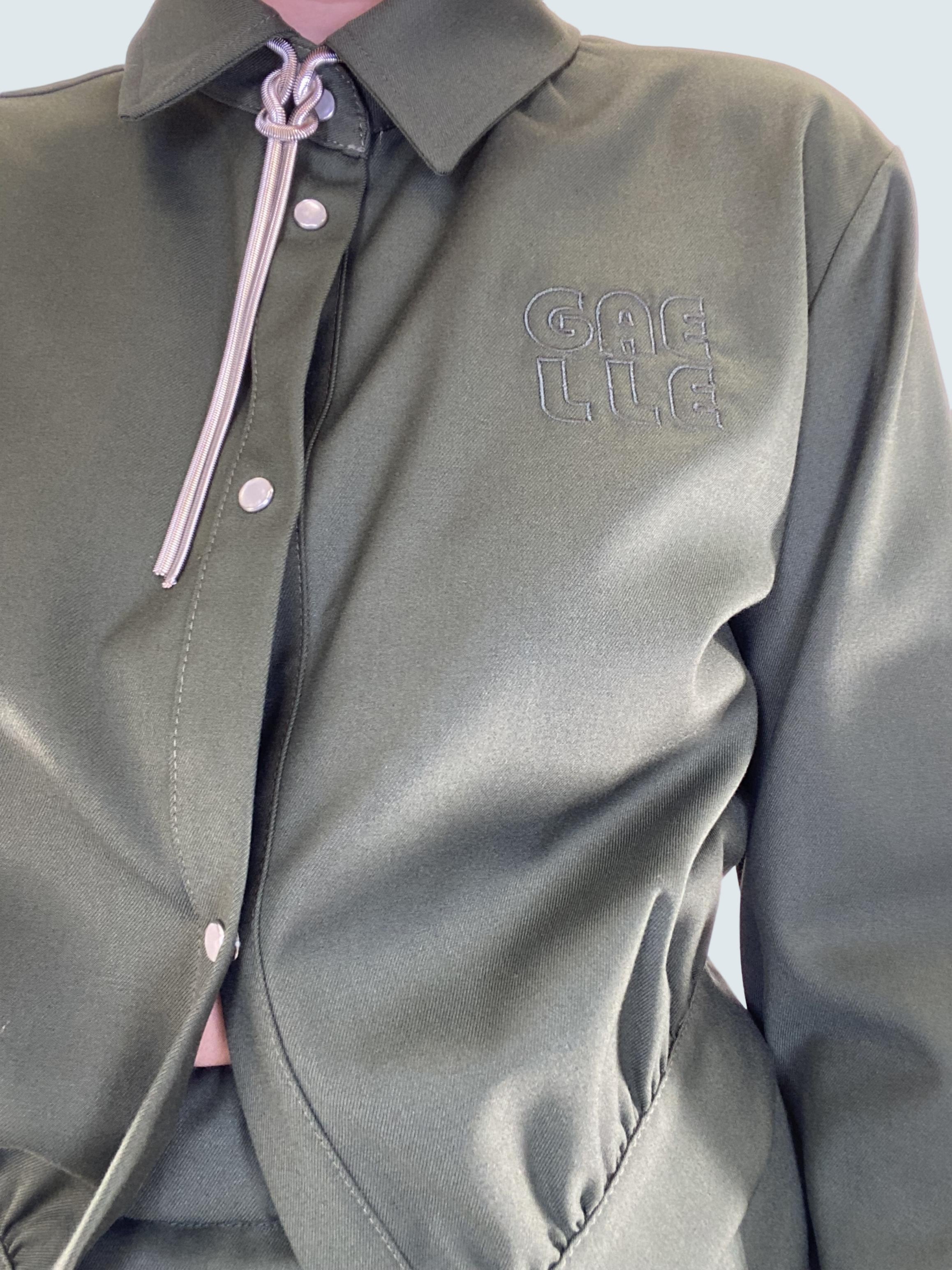 Camicia logo Verde militare - GAELLE