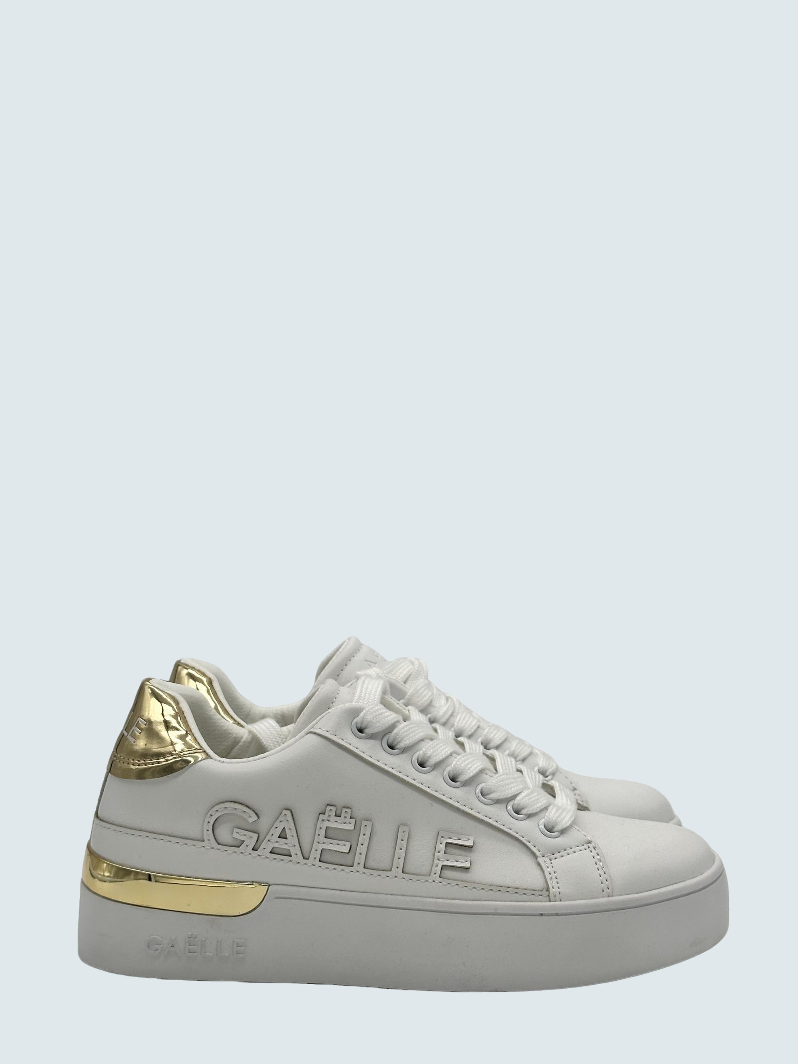 Sneaker everyday con logo in ricamo Bianco - GAELLE