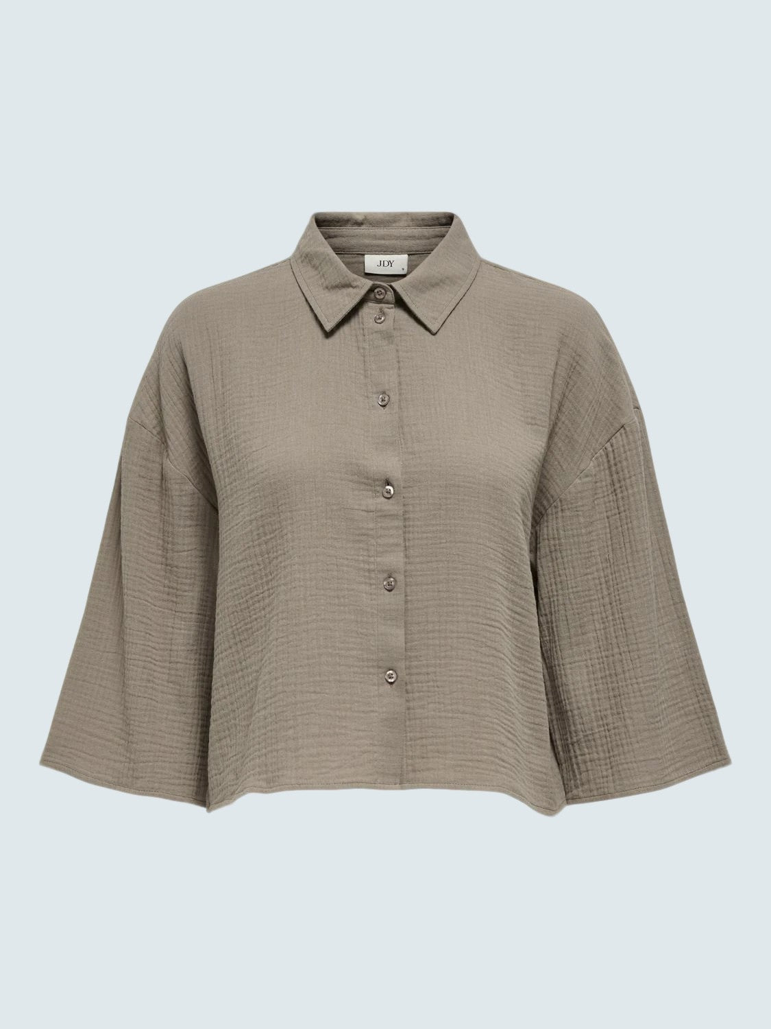 Camicia Over 100% cotone Tortora - JDY