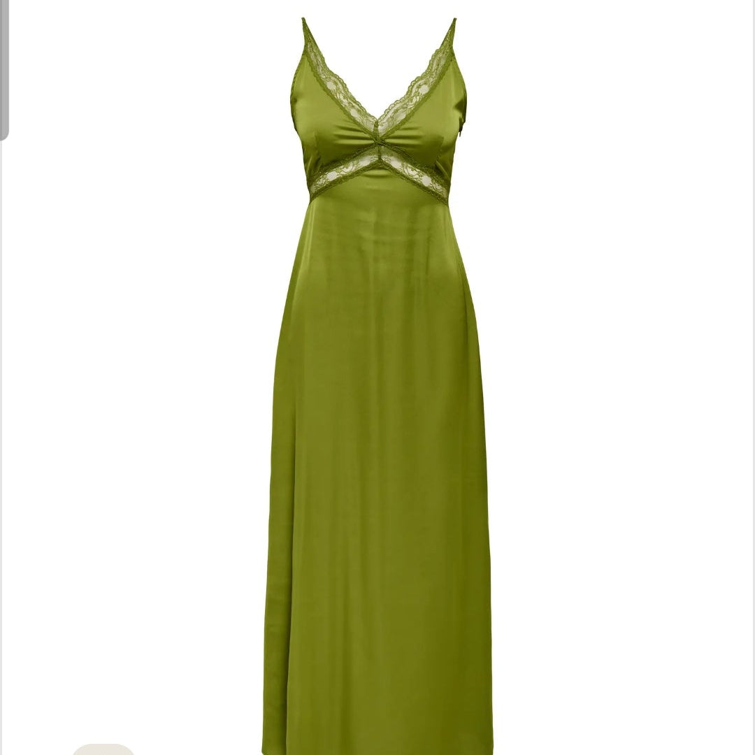 SOTTOVESTE CON PIZZO ONLY LUNGA