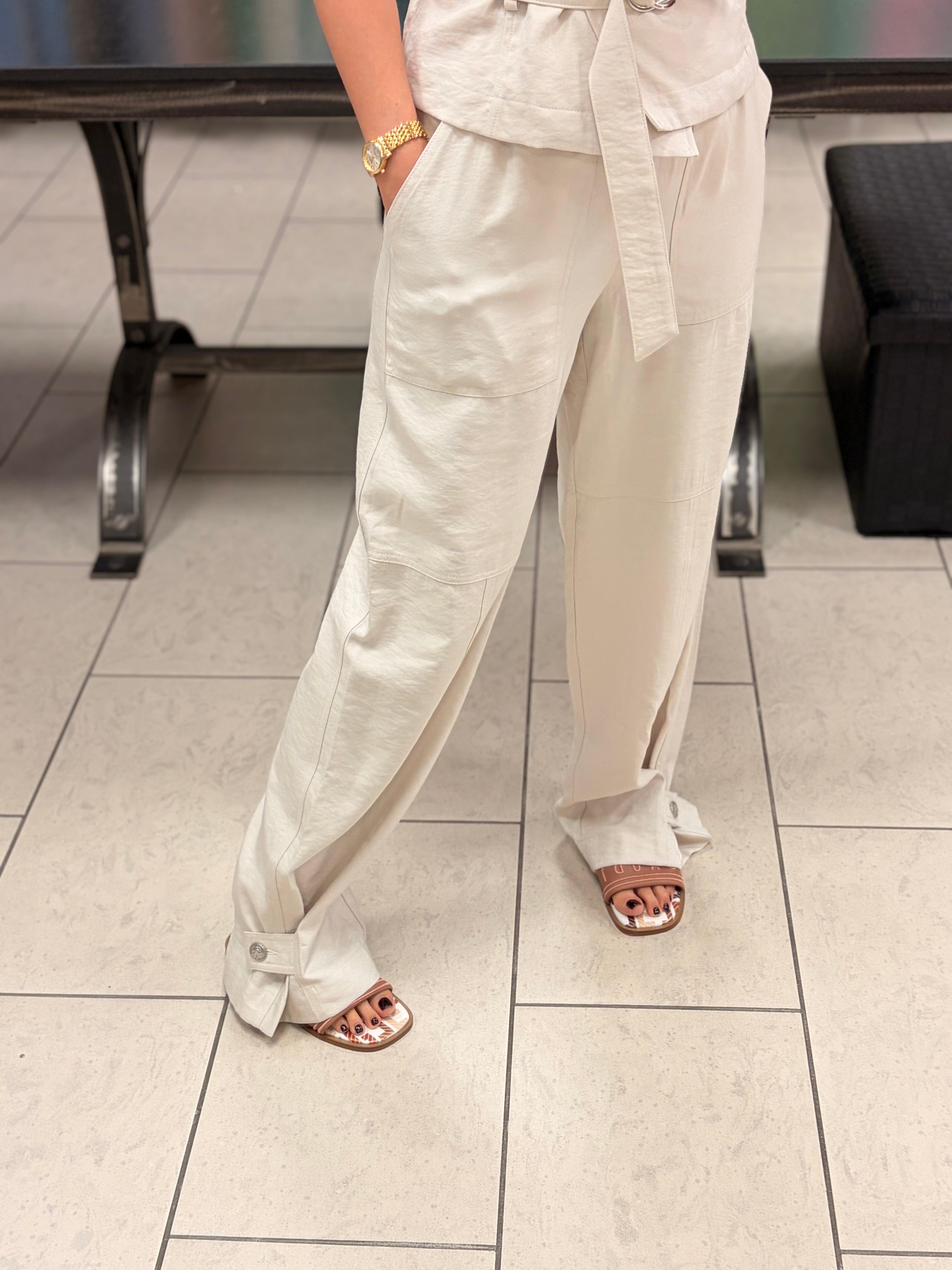 JOGGER LUREX CON DETTAGLIO CHIUSURA CAVIGLIA- LIUJO