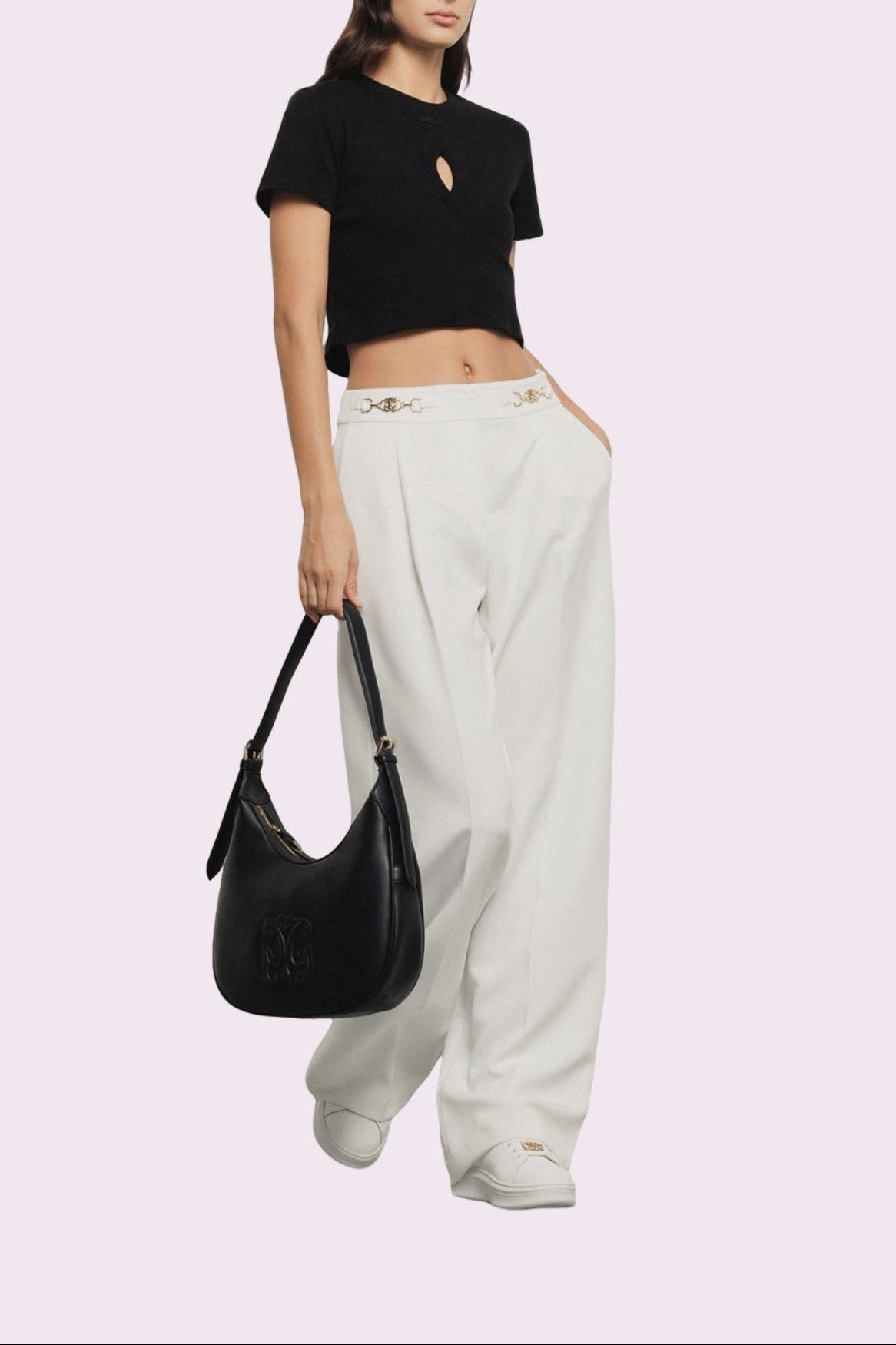 Reg hobo con logo patch embossed NERO