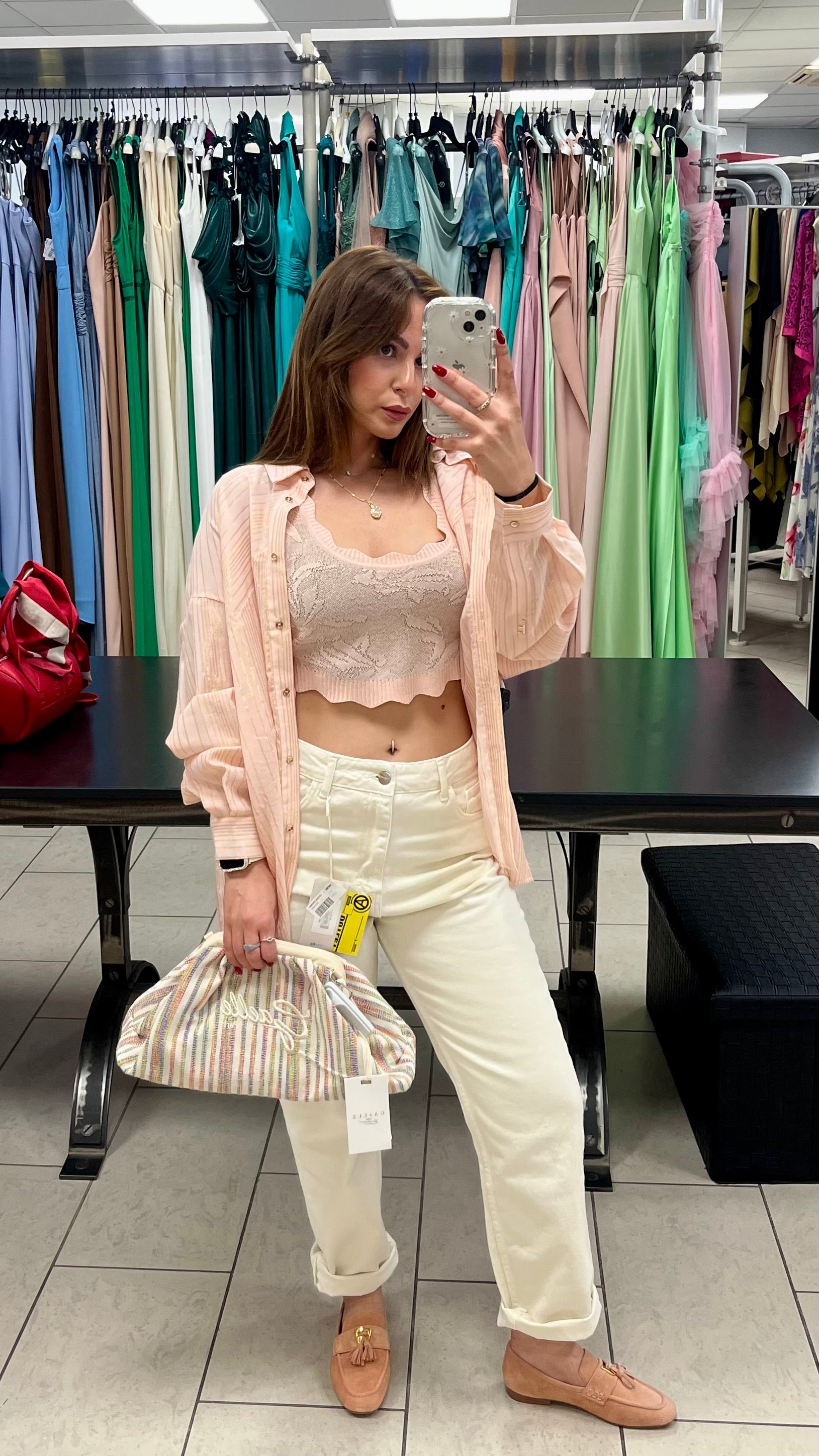 CAMICIA LUREX A RIGHE FRACOMINA