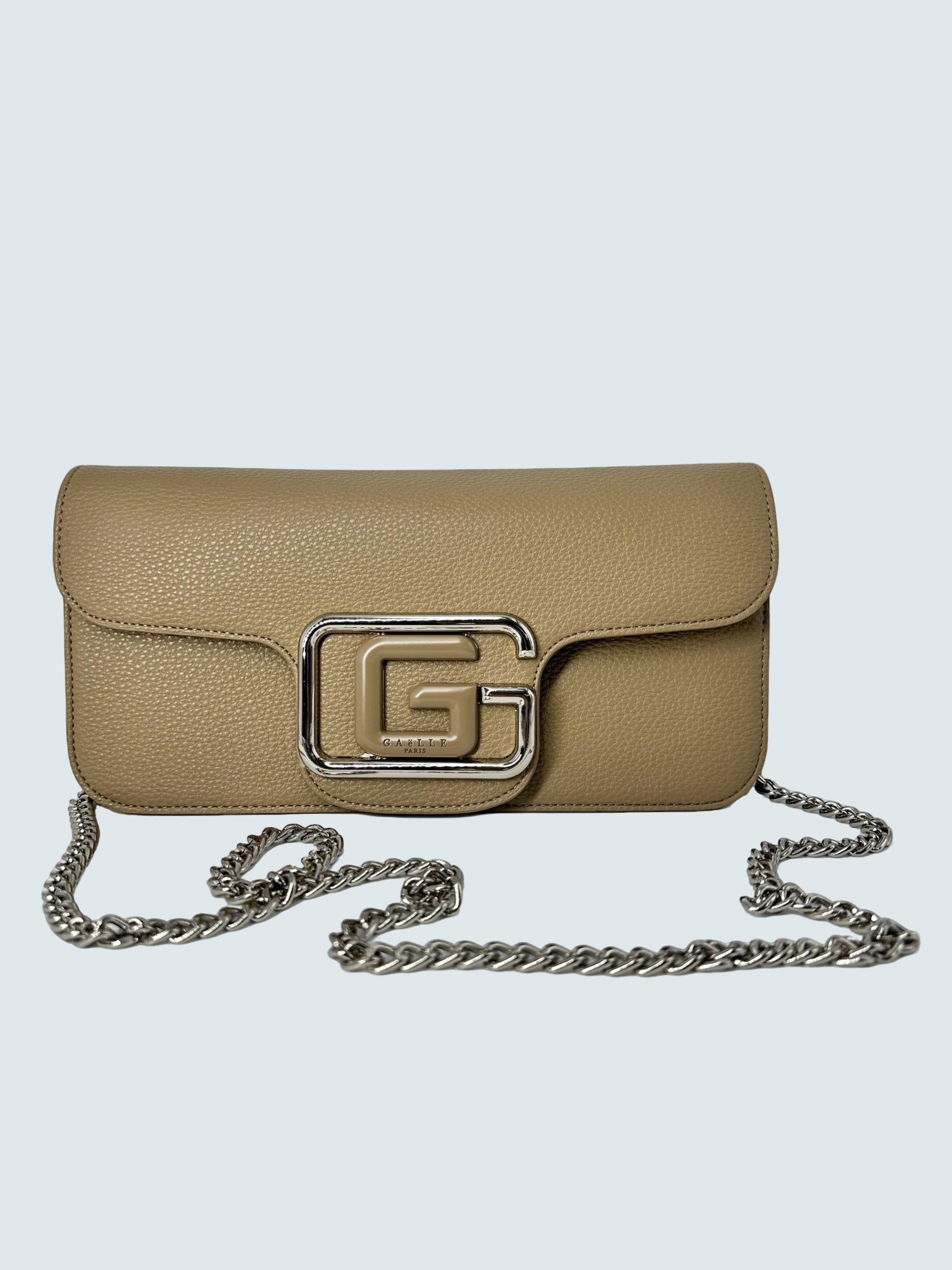 Reg Shoulder Strap In Ecopelle Cammello - GAELLE