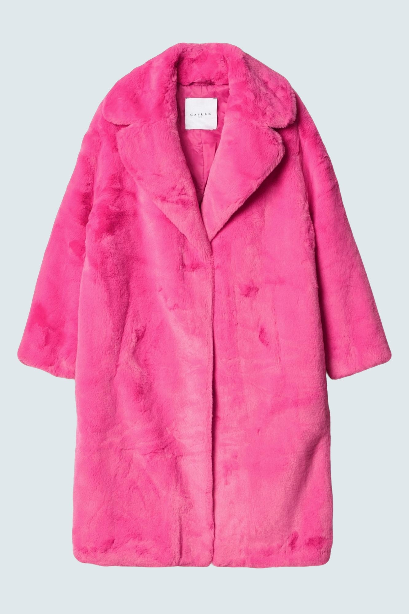 Cappotto In Pelliccia Ecofur Fucsia - GAELLE