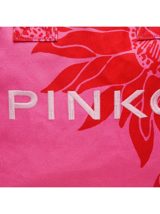 BORSA CANVAS BEACH PINKO