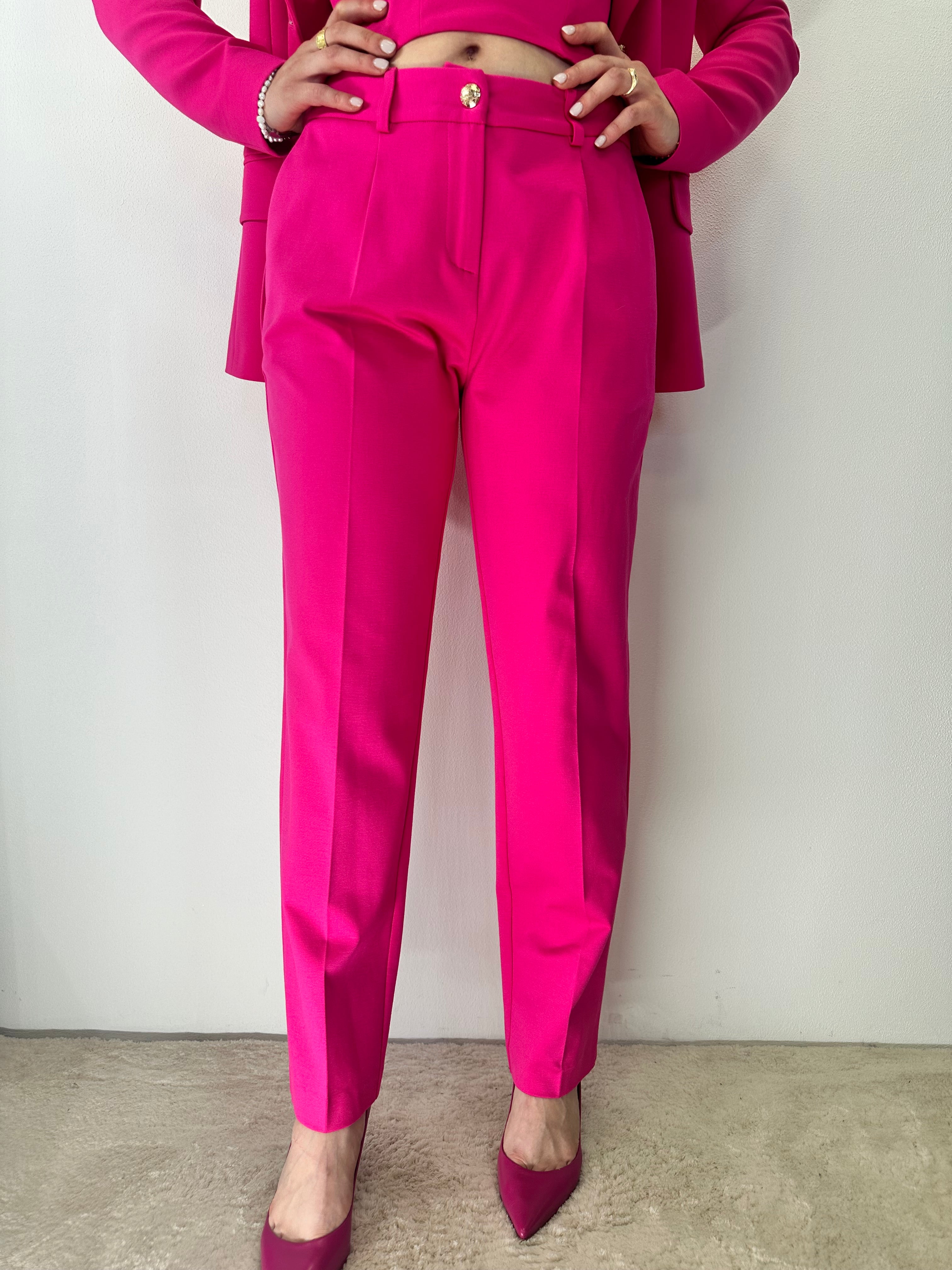 Pantalone dritto Fucsia - GAELLE