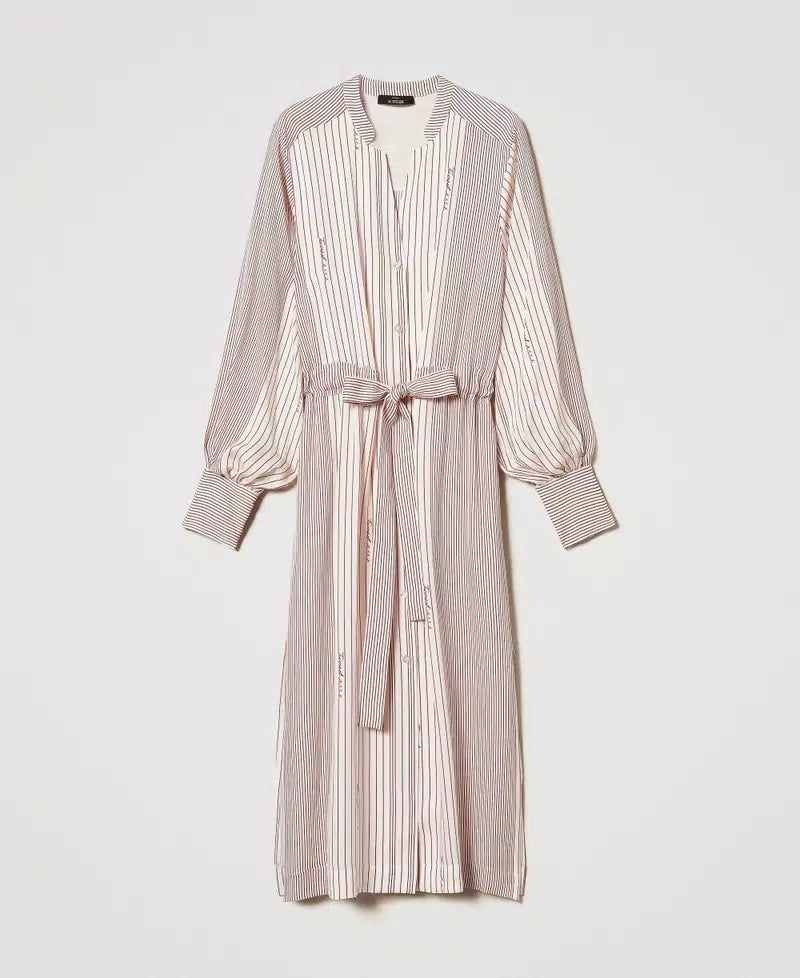 ABITO SATIN CHEMISIER TWINSET