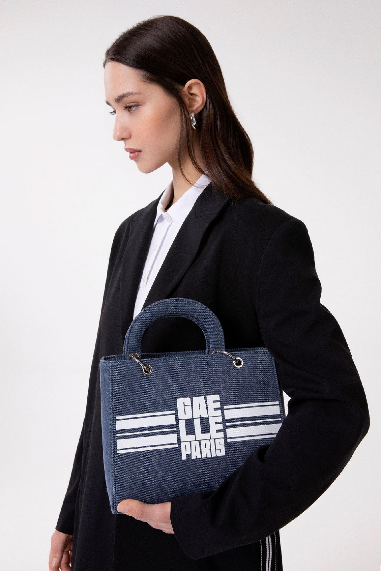 BORSA IN DENIM CON TRACOLLA- GAELLE PARIS