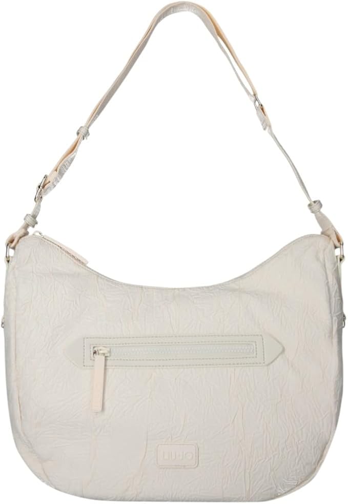BORSA LIUJO MEZZALUNA GRANDE CON TRACOLLA EFFETTO CREPE