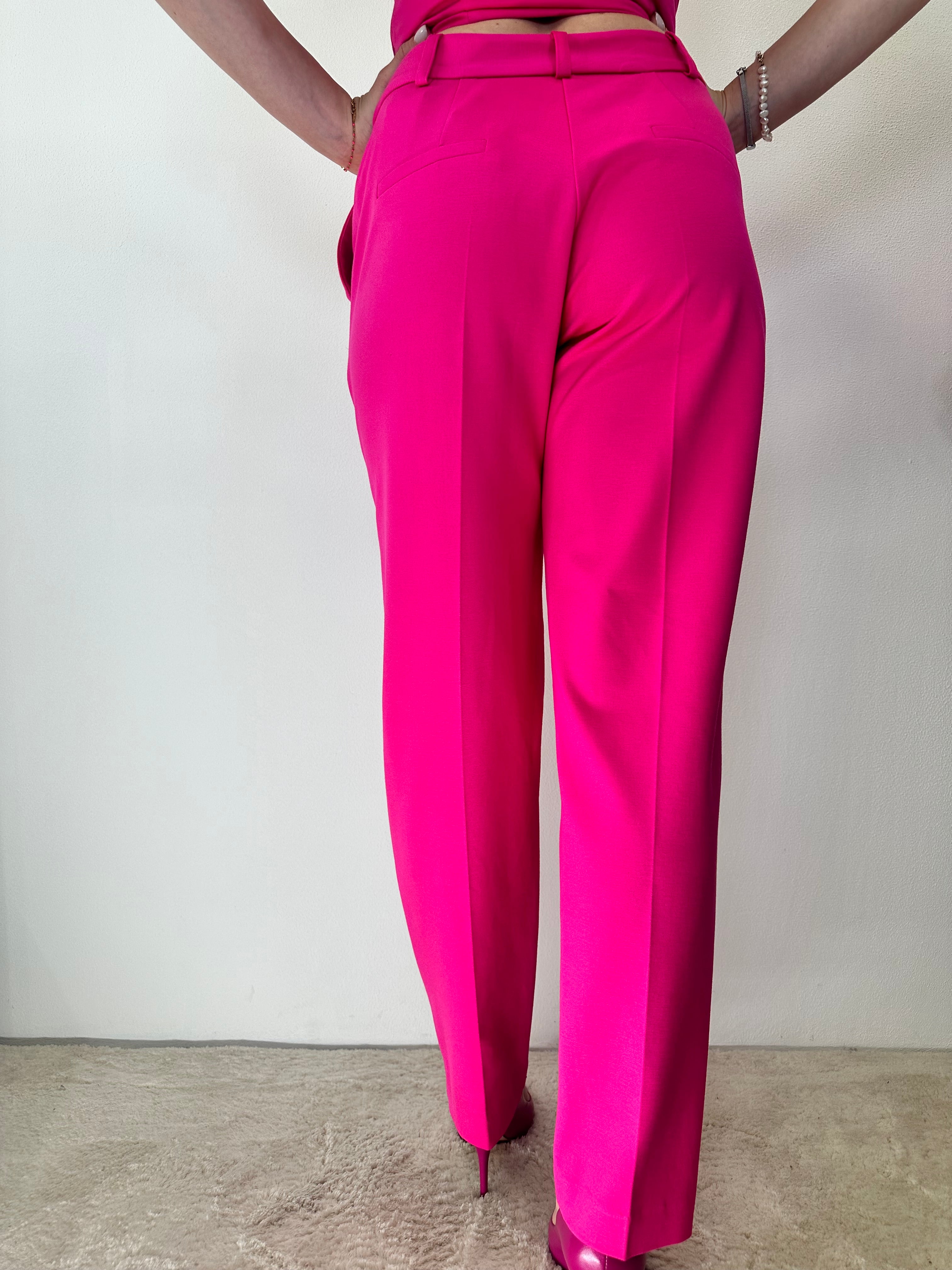 Pantalone dritto Fucsia - GAELLE