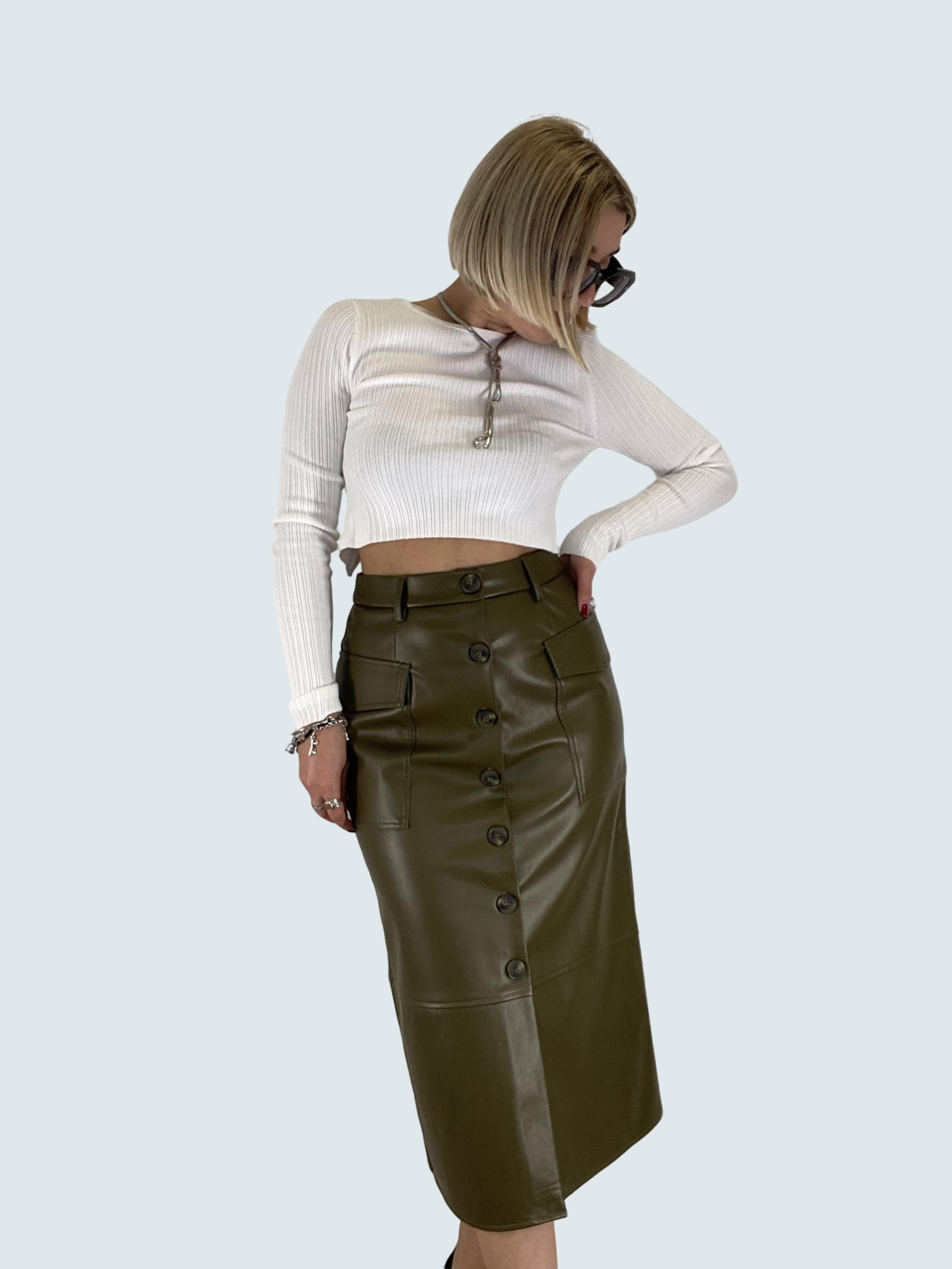 Maglia Girocollo cropped Panna - ONLY