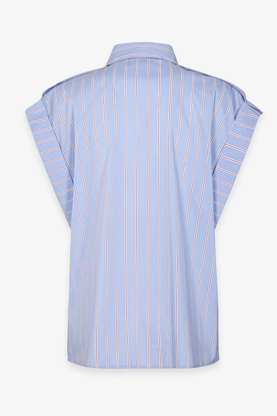 CAMICIA RIGHE MANICHE KIMONO CON RICAMO - GAELLE PARIS