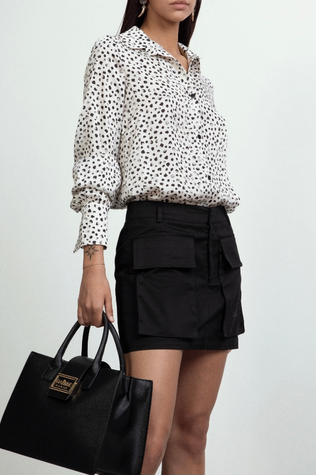 CAMICIA IN RASO A POIS - GAELLE PARIS